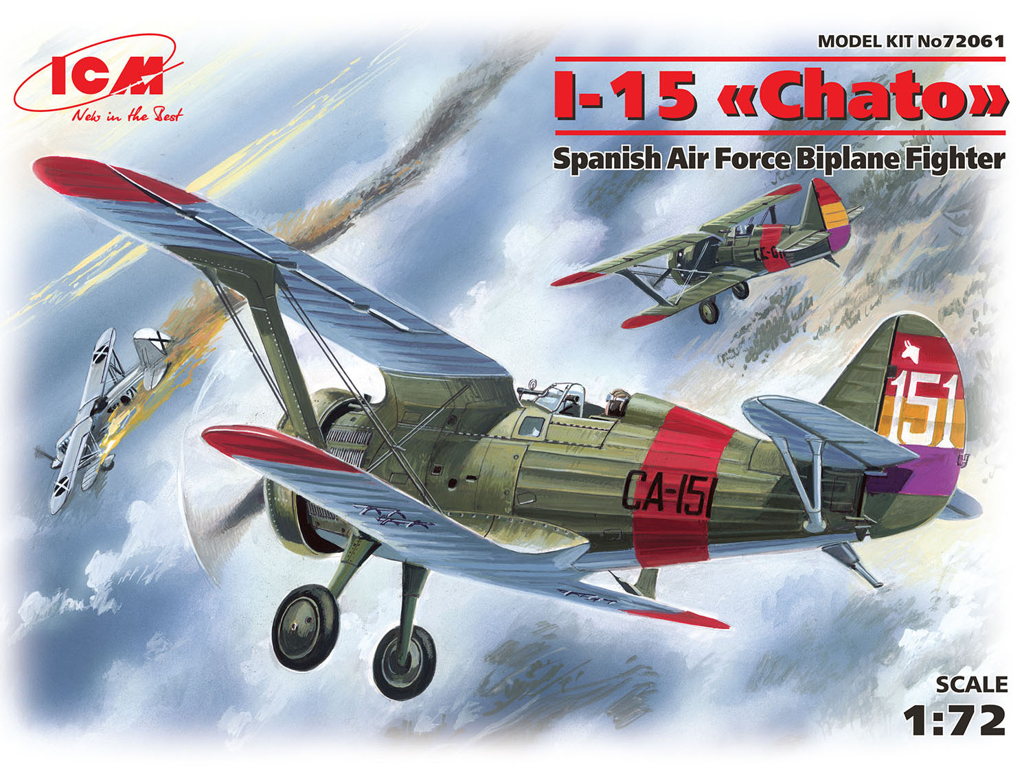1/72 -I-15 "Chato", Spanish Air Force Biplane Fighter