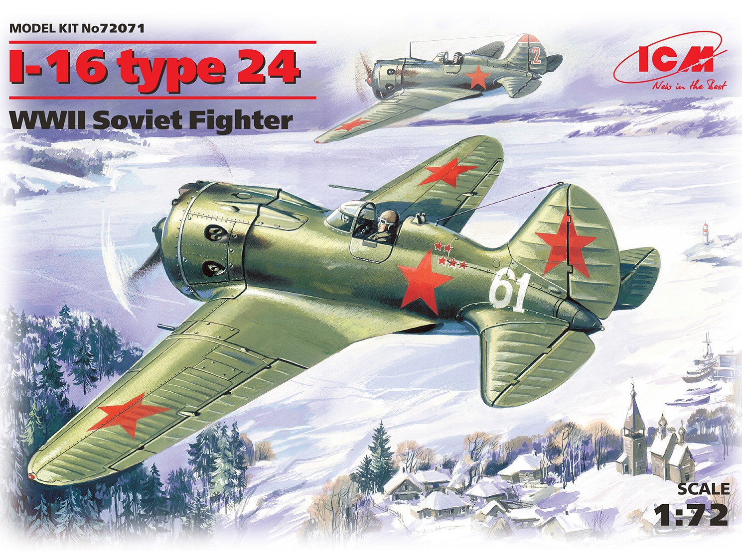 1/72 I-16 type 24, WWII Soviet Fighter