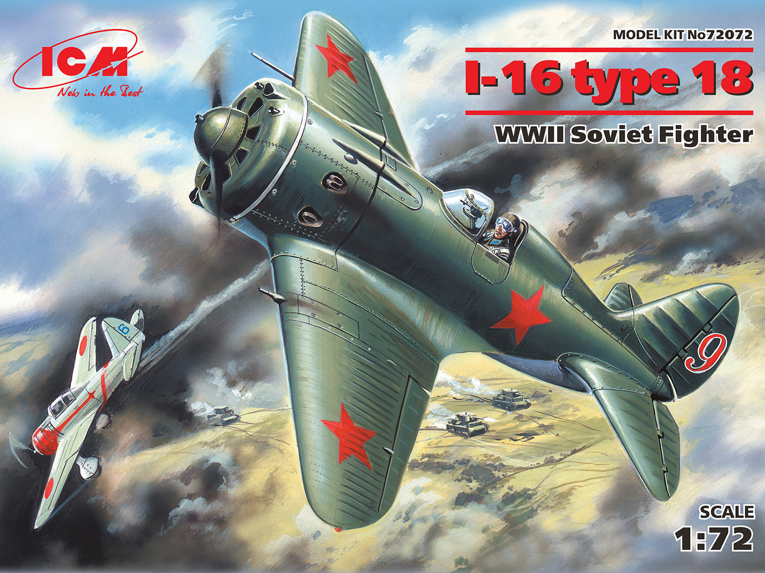 1/72 I-16 type 18, WWII Soviet Fighter