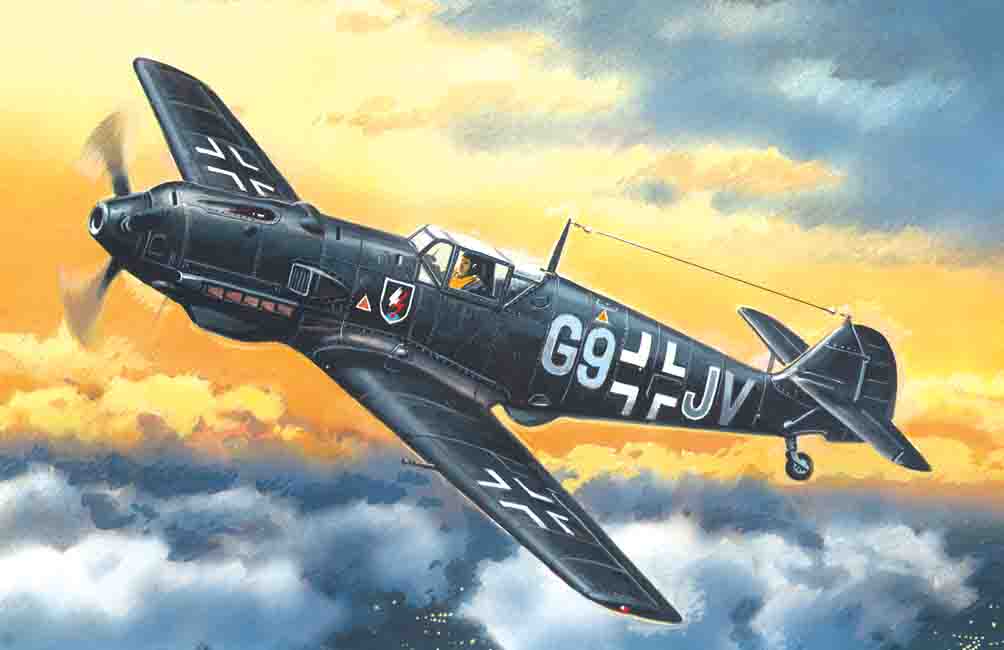 1/72 Messerschmitt Bf 109E-4, WWII German Night Fighter