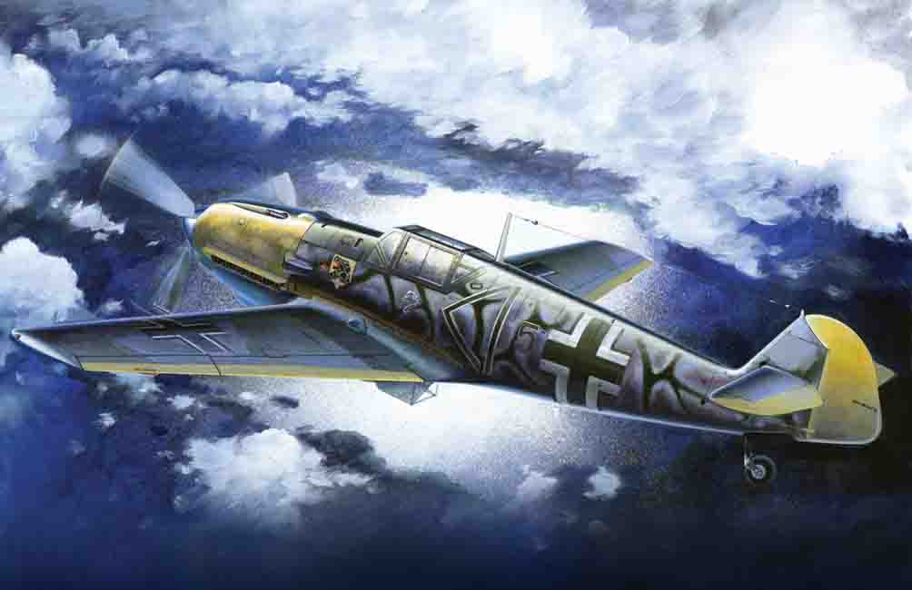 1/72 Messerschmitt Bf 109E-7/B, WWII German Fighter-Bomber