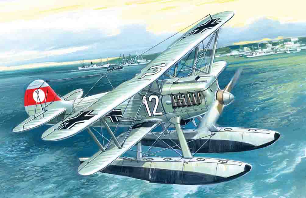 1/72 Heinkel He 51B-2, German Floatplane Fighter