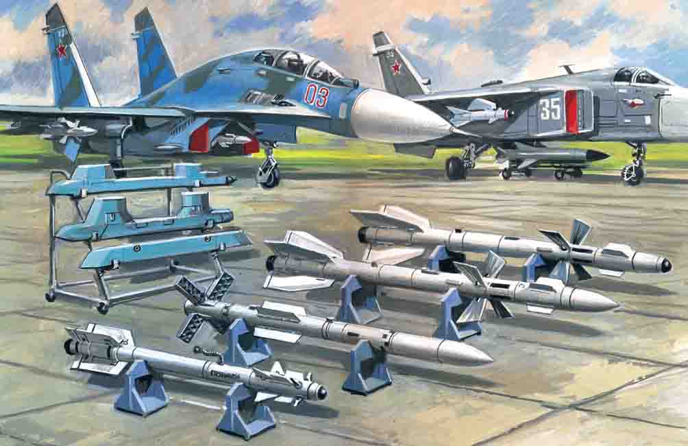 1/72 Soviet Air-to-Air Aircraft Armament (R-27ER, R-27ET,  R-73, R-77 missiles)