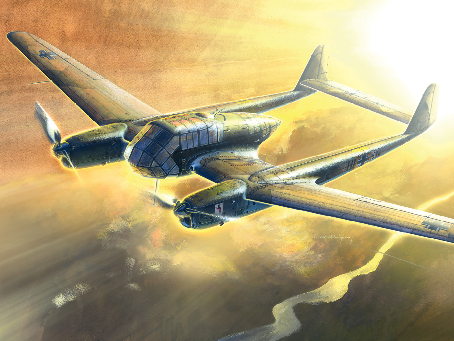 FW 189A-1, WWII German Reconnaissance Plane