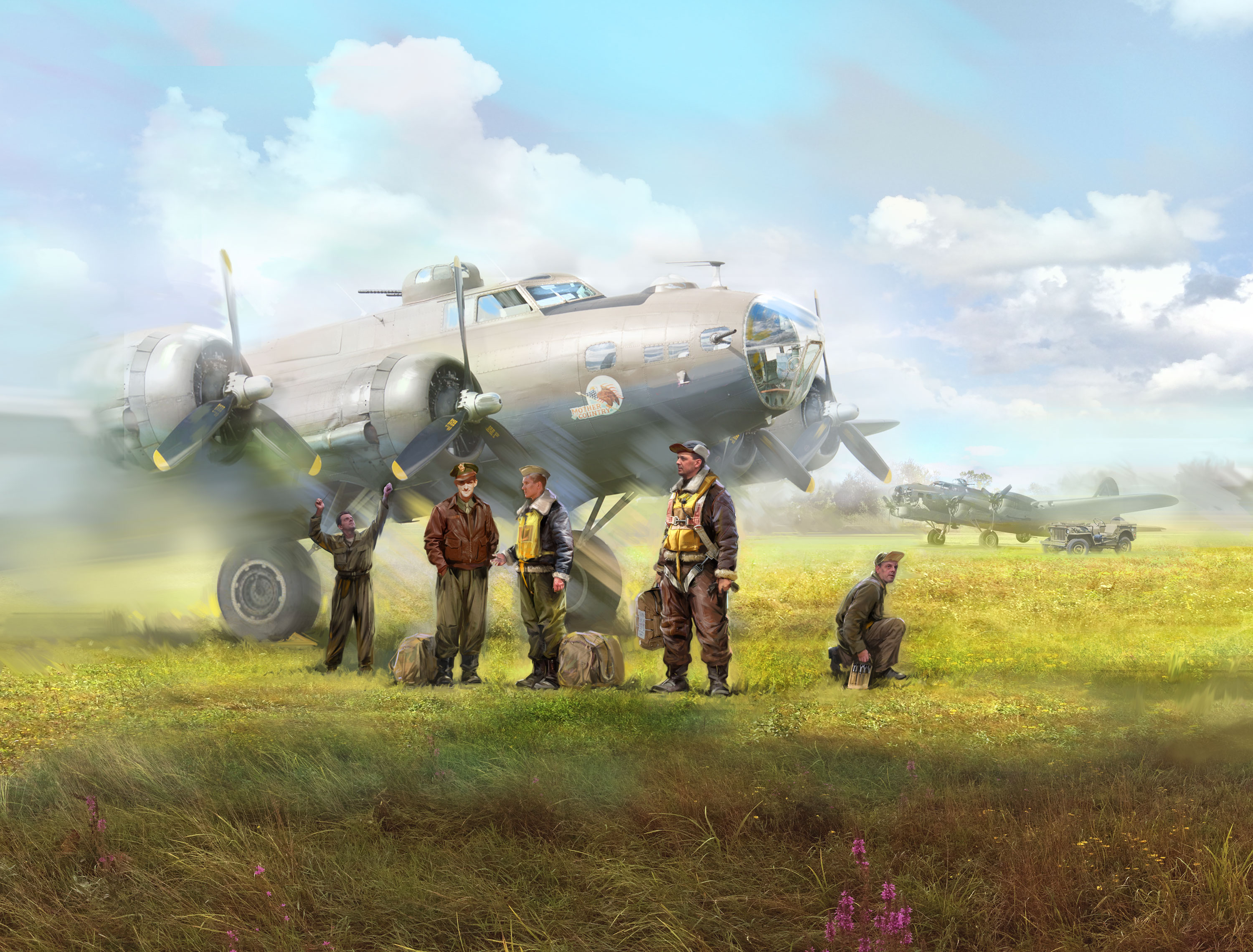 1/48 USAAF Bomber Pilots and Ground Personnel (1944-1945)