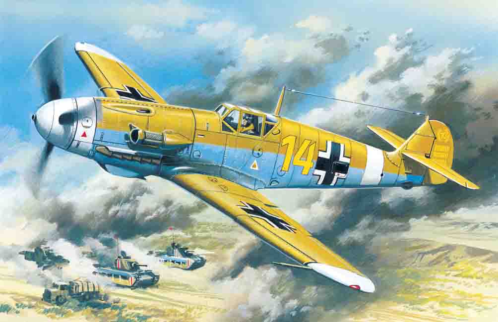 1/48 Messerschmitt Bf 109F-4Z/Trop, WWII German Fighter