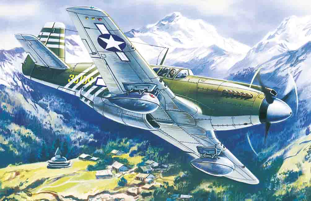 1/48 Mustang P-51A, WWII American Fighter