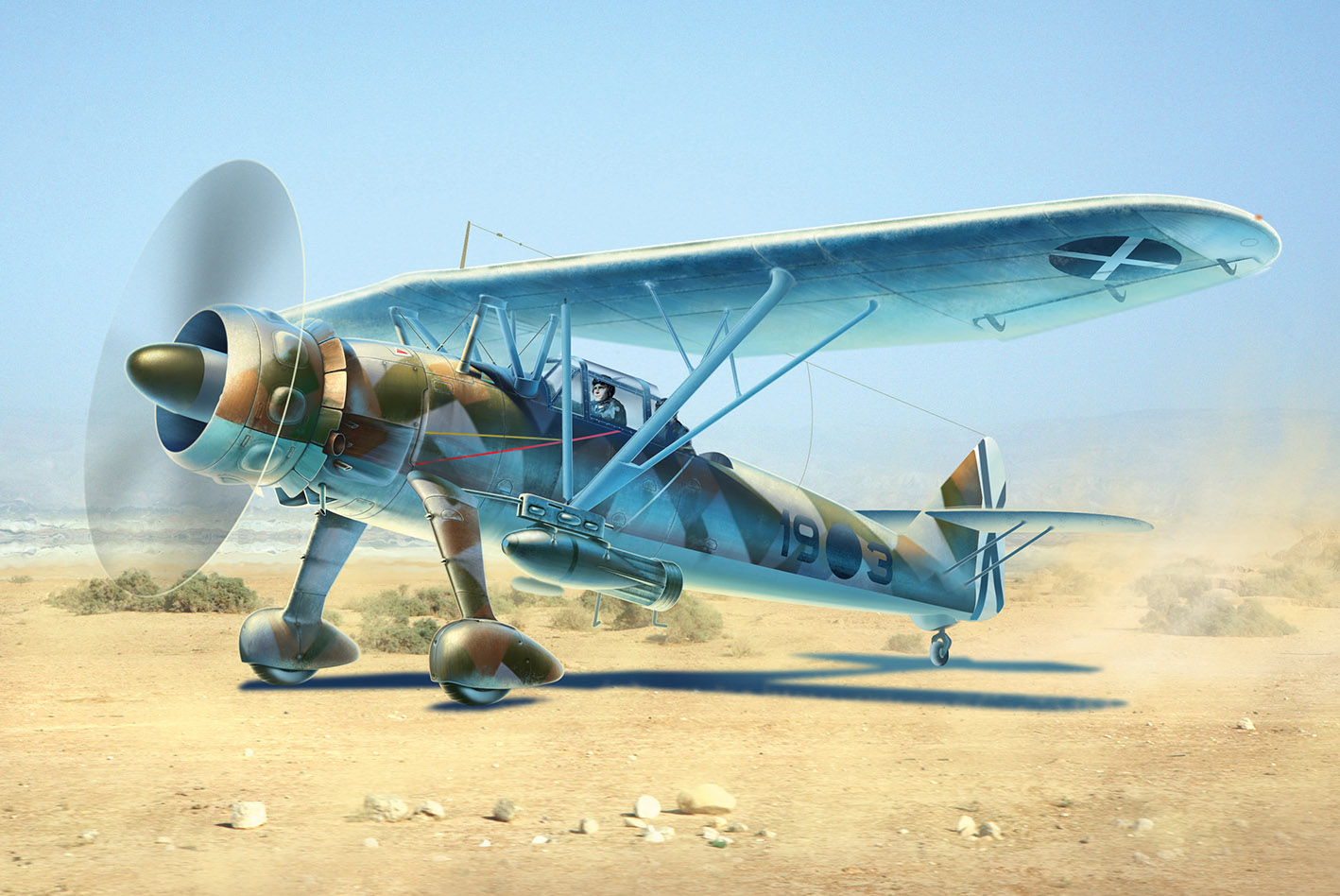 1/48 Hs 126A-1 with bomb rack, Condor Legion Reconnaissance Plane