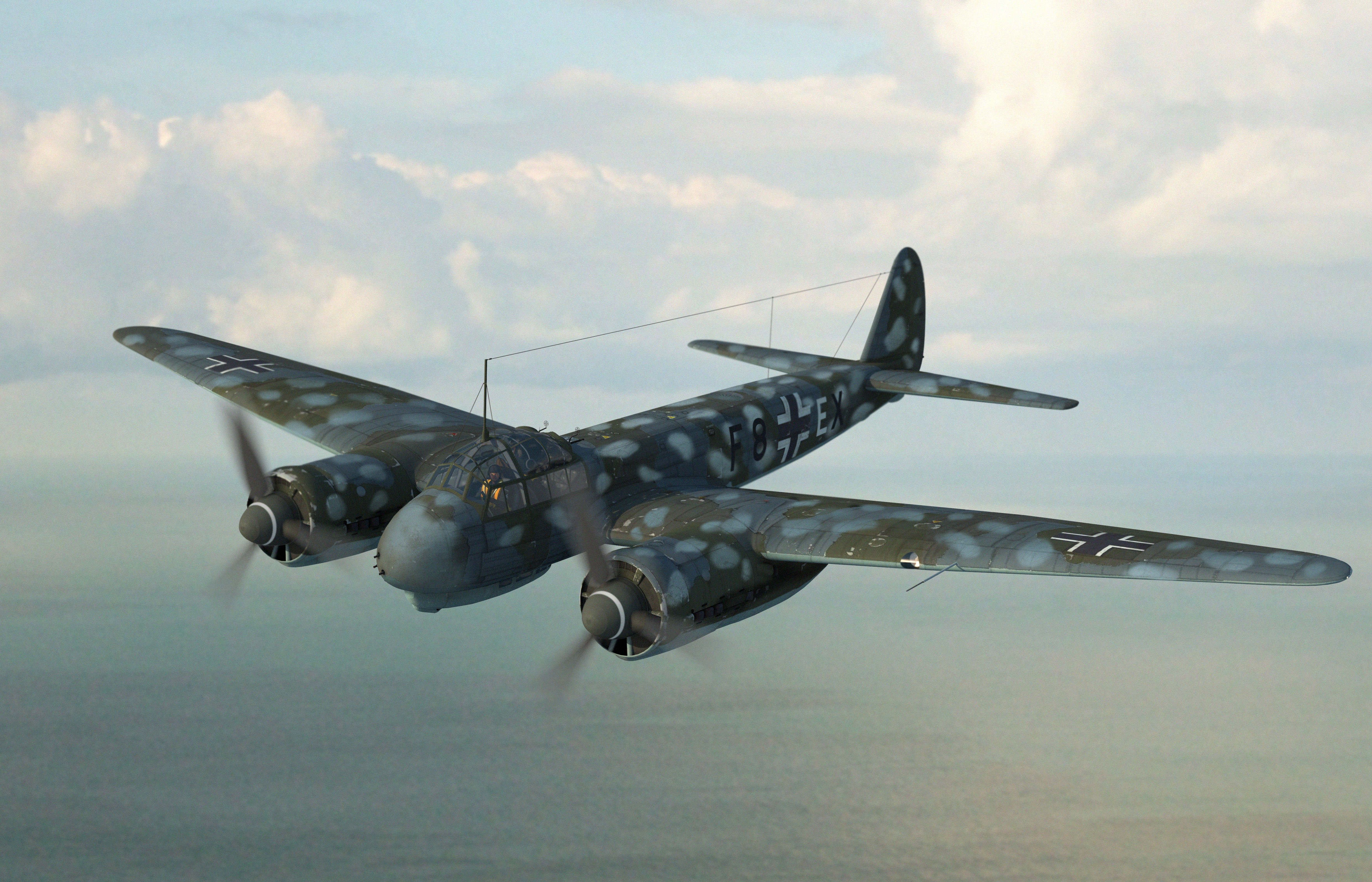Ju 88?-6, WWII German Heavy Fighter