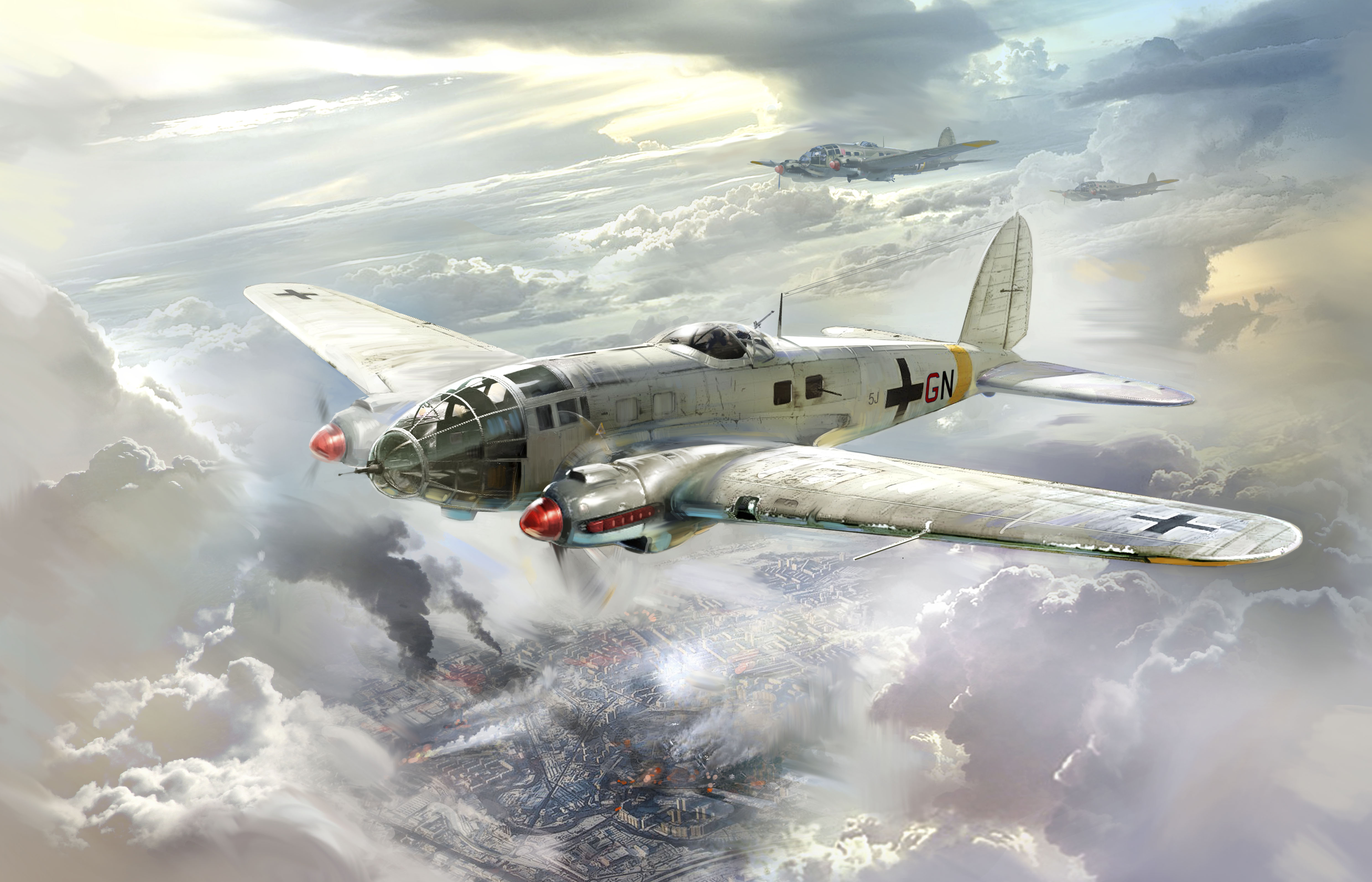 1/48 He 111H-16, WWII German Bomber