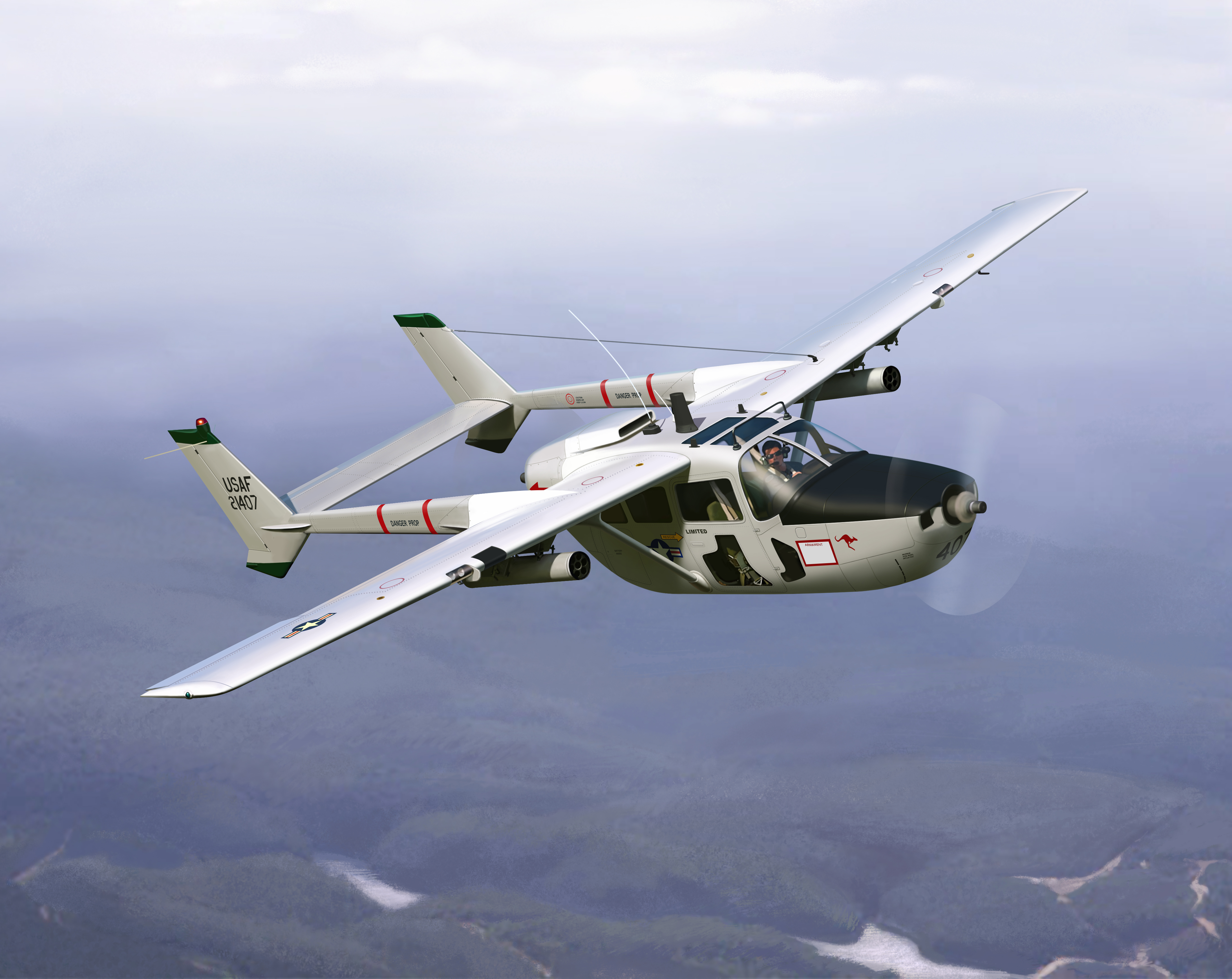 Cessna O-2A Skymaster, American Reconnaissance Aircraft