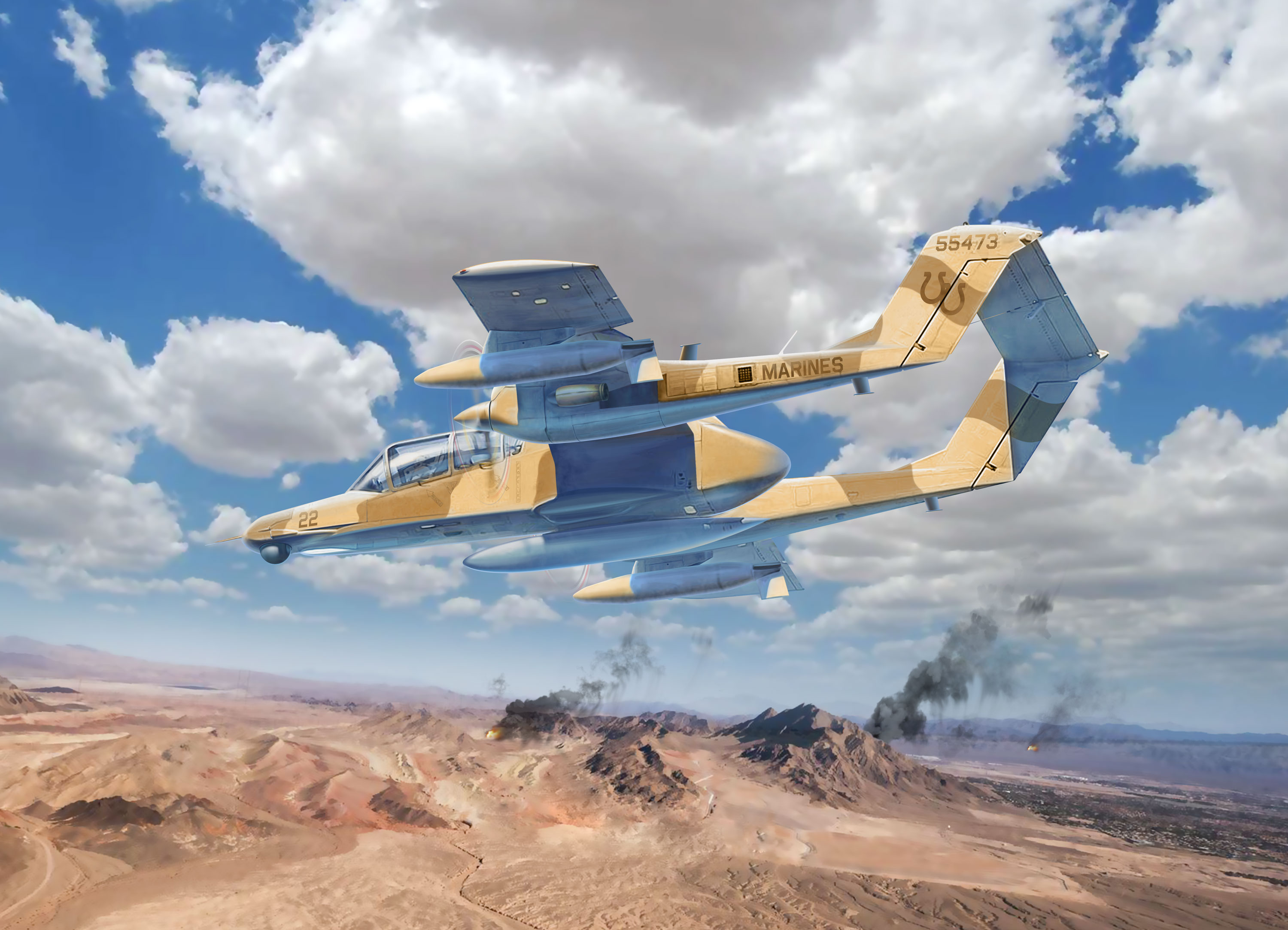 1/48 OV-10D+ Bronco, US Attack Aircraft