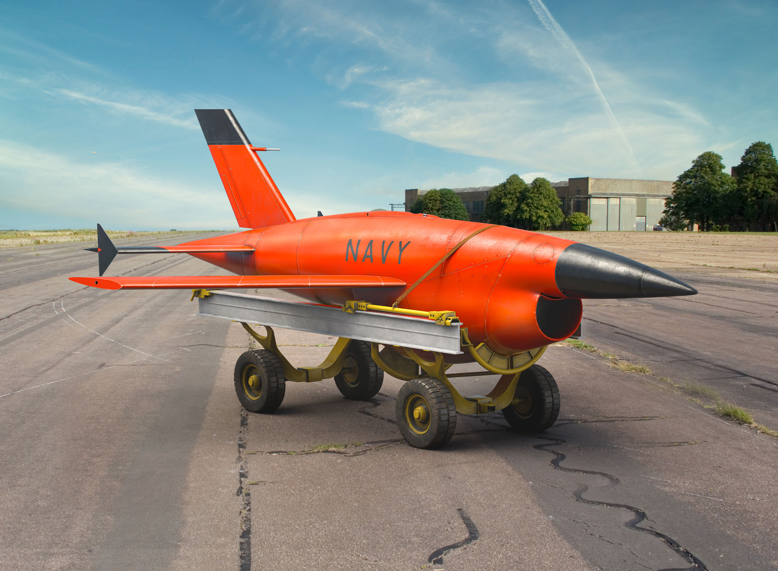 (BQM-34A) Q-2C Firebee with trailer  (1 airplane and trailer)