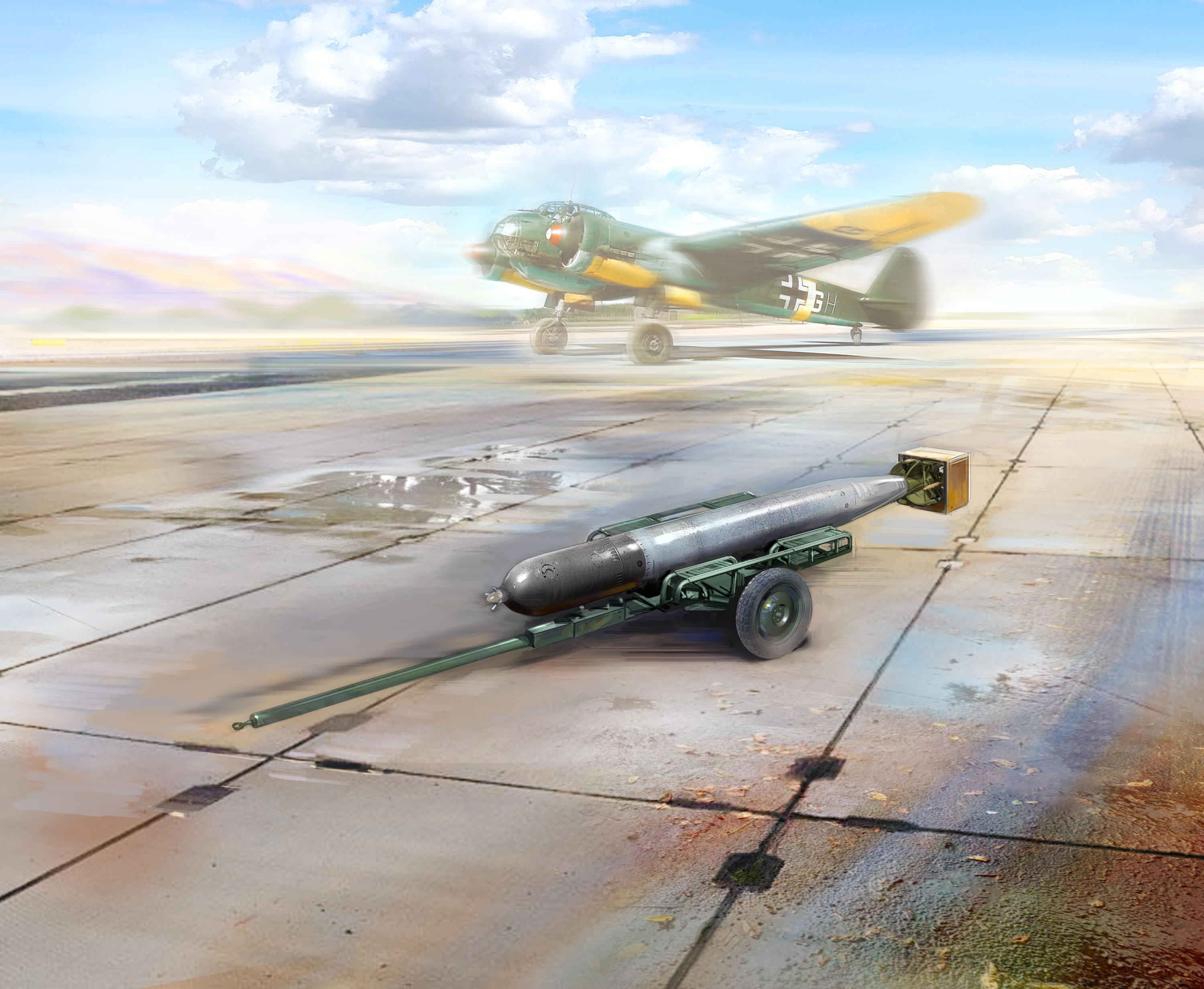 1/48 WWII German Torpedo Trailer