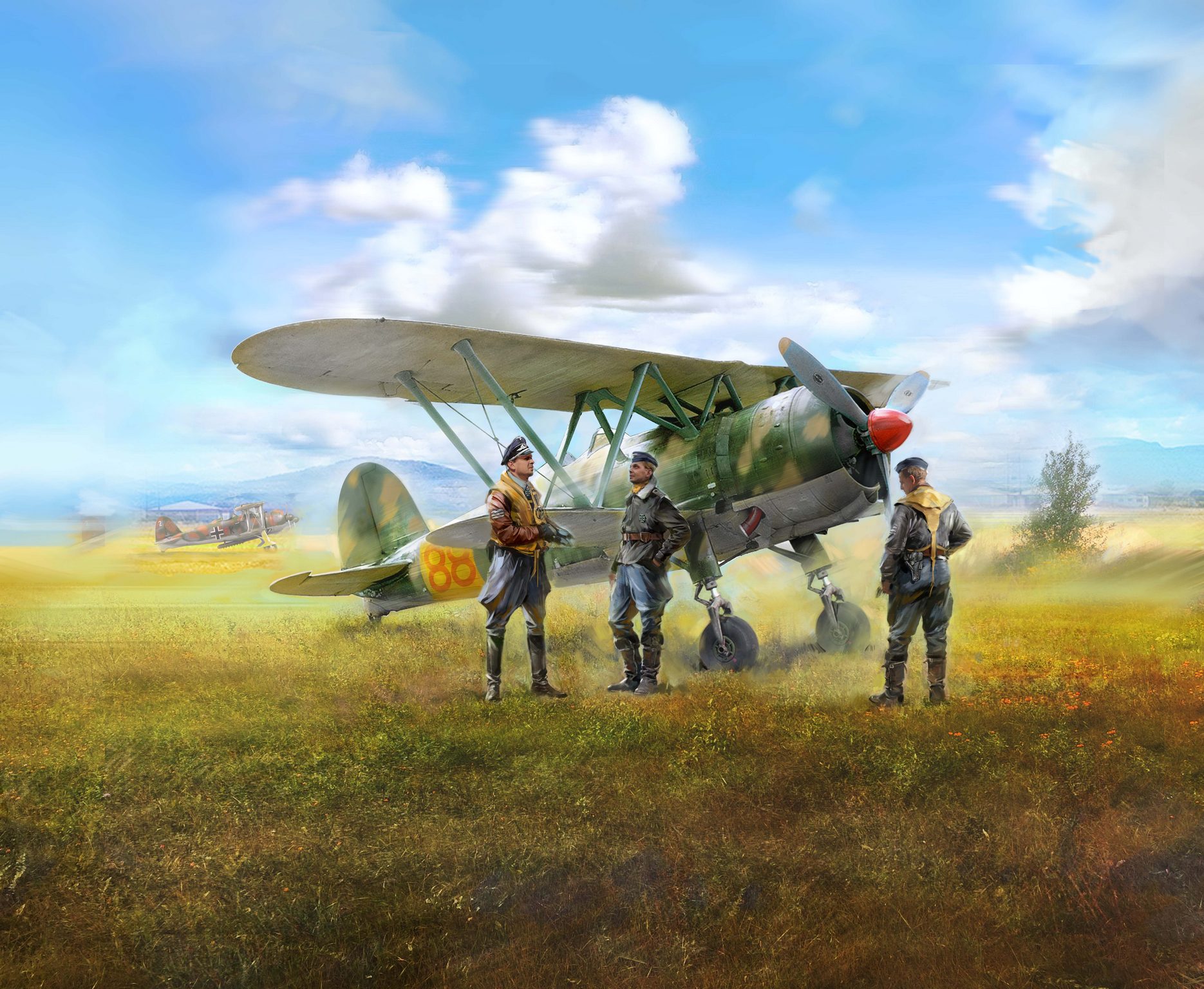 CR. 42 LW with German Pilots