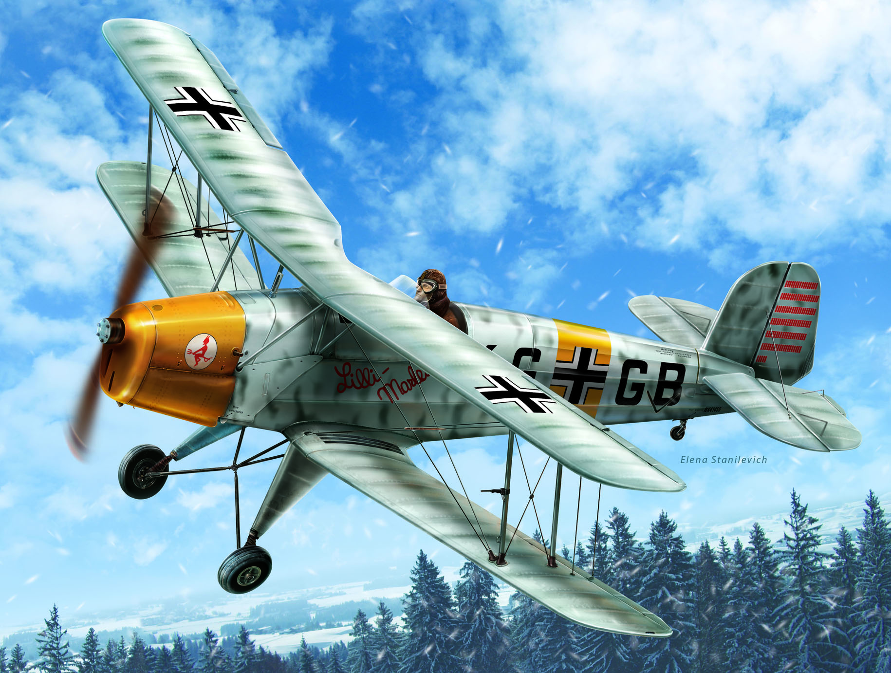 Bücker Bü 131D, WWII German Training Aircraft