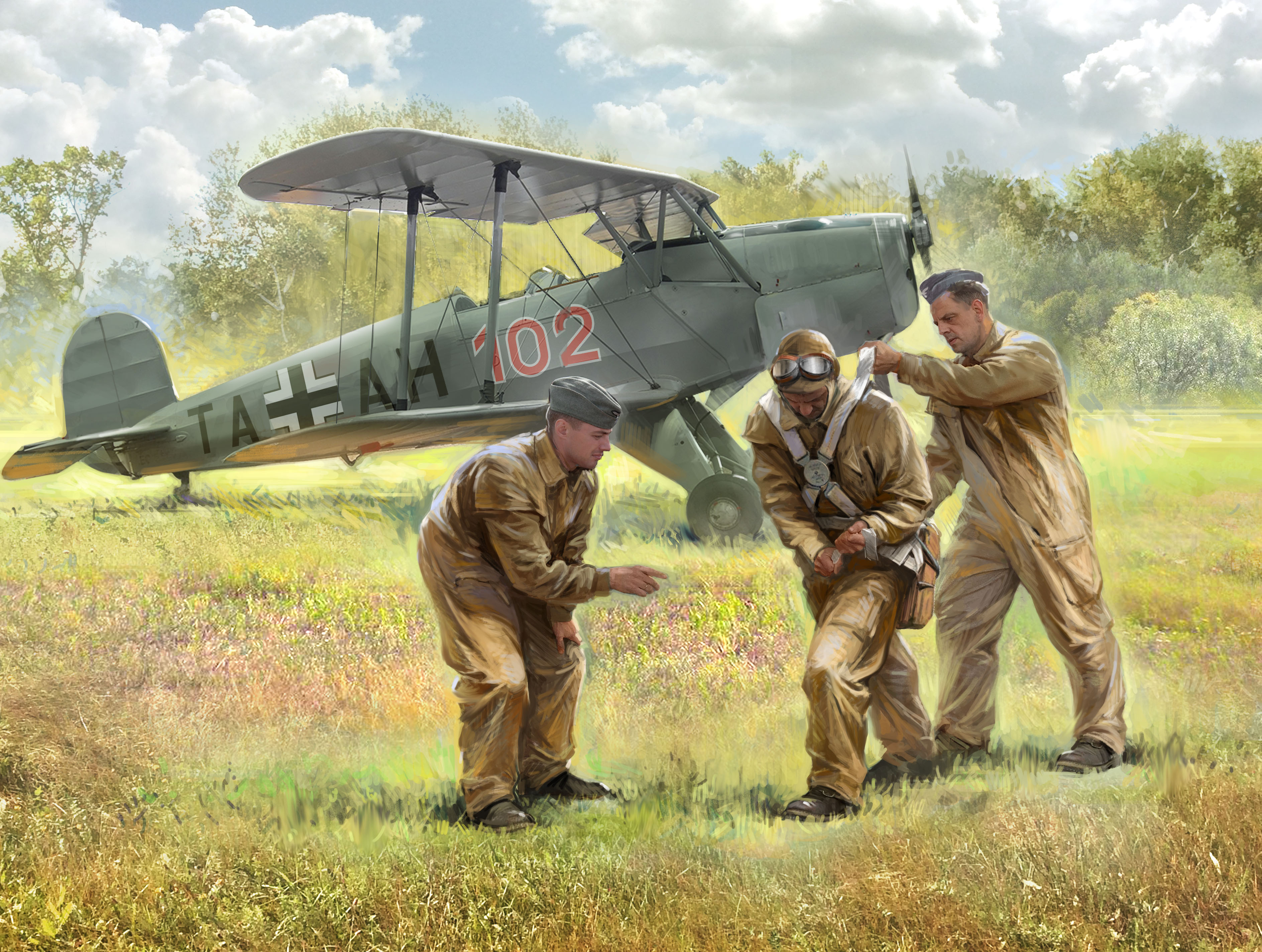 Bücker Bü 131D with German Cadets (1939-1945)