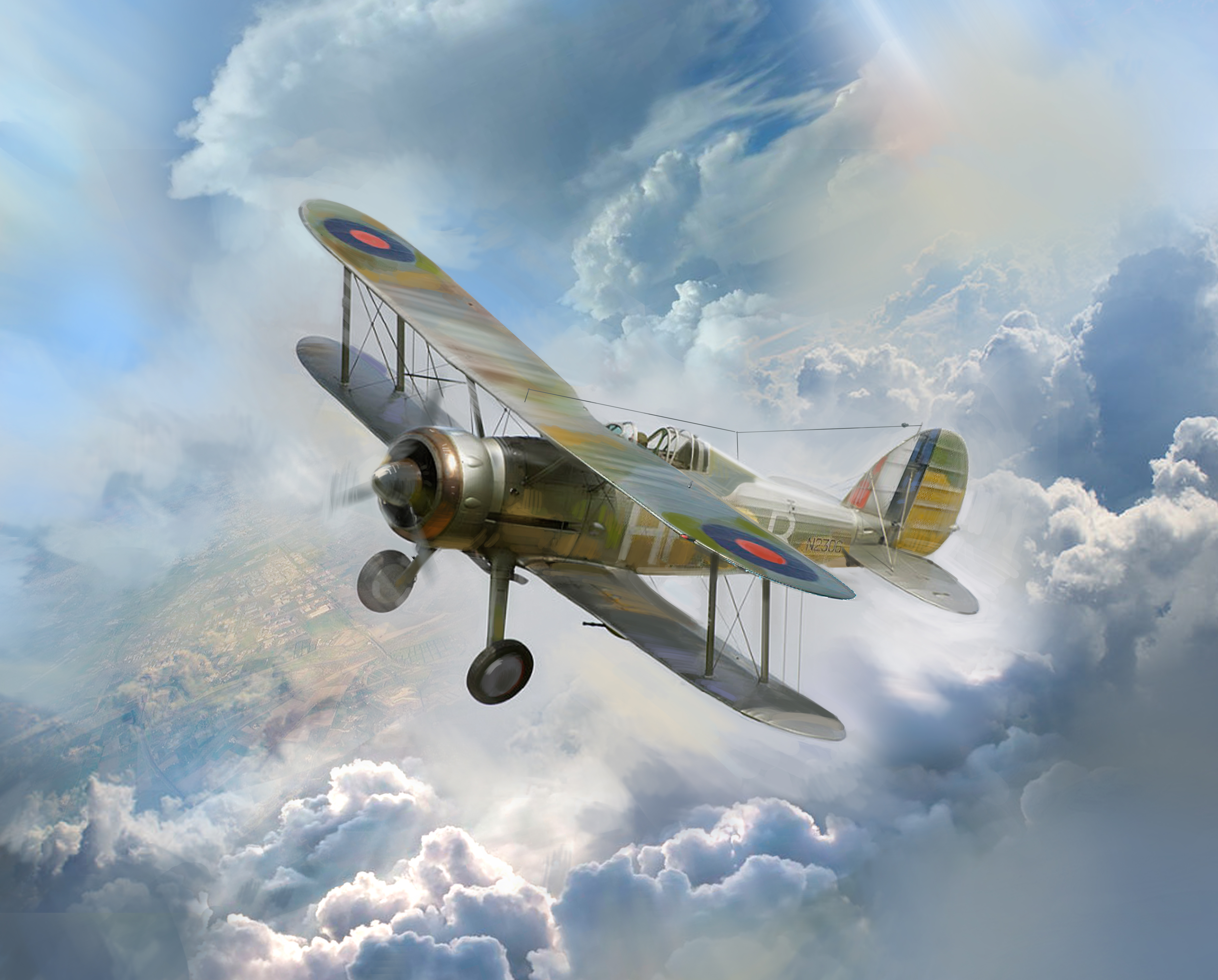 1/32 Gloster Gladiator Mk.II, WWII British Fighter