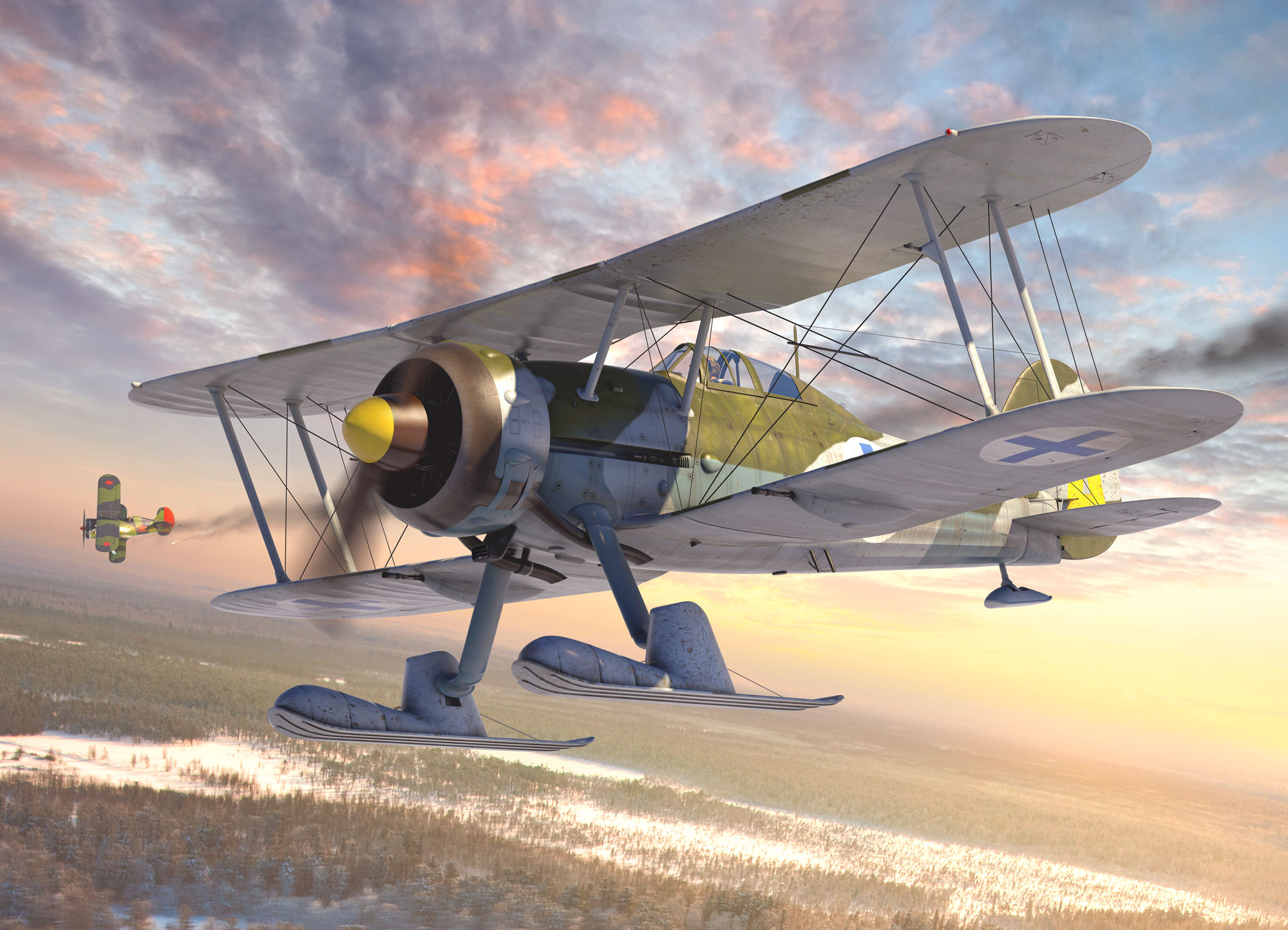 1/32 J-8 Gladiator, WWII Swedish Fighter