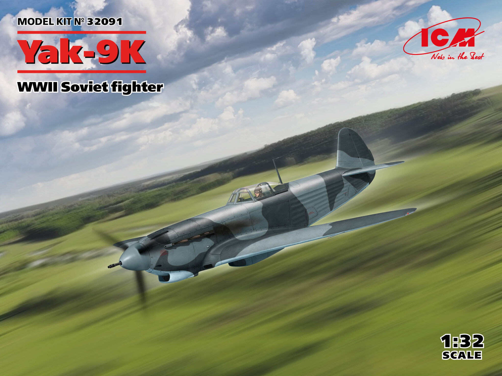 1/32 Yak-9K, WWII Soviet fighter