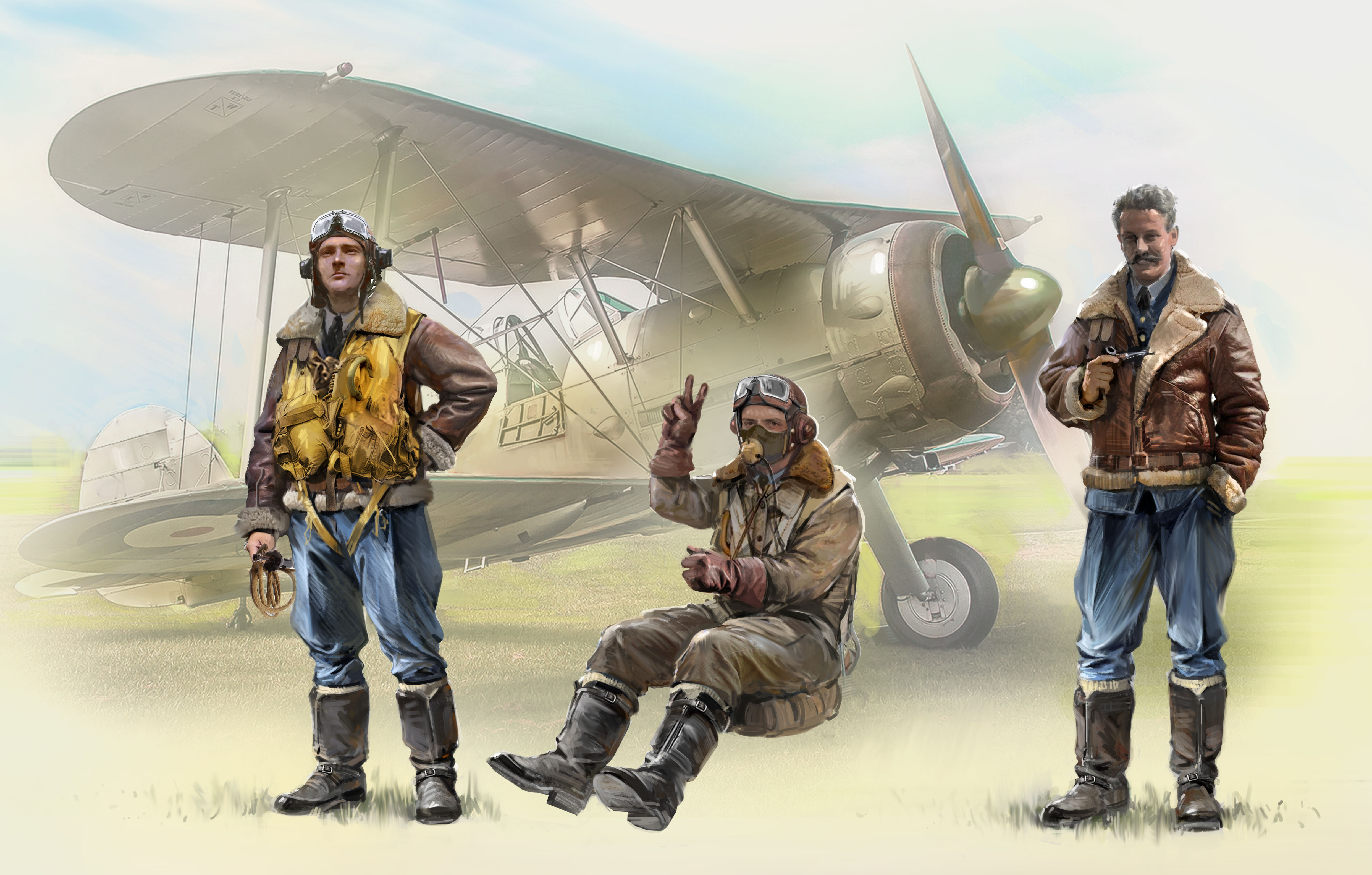 British Pilots (1939-1945) (3 figures)