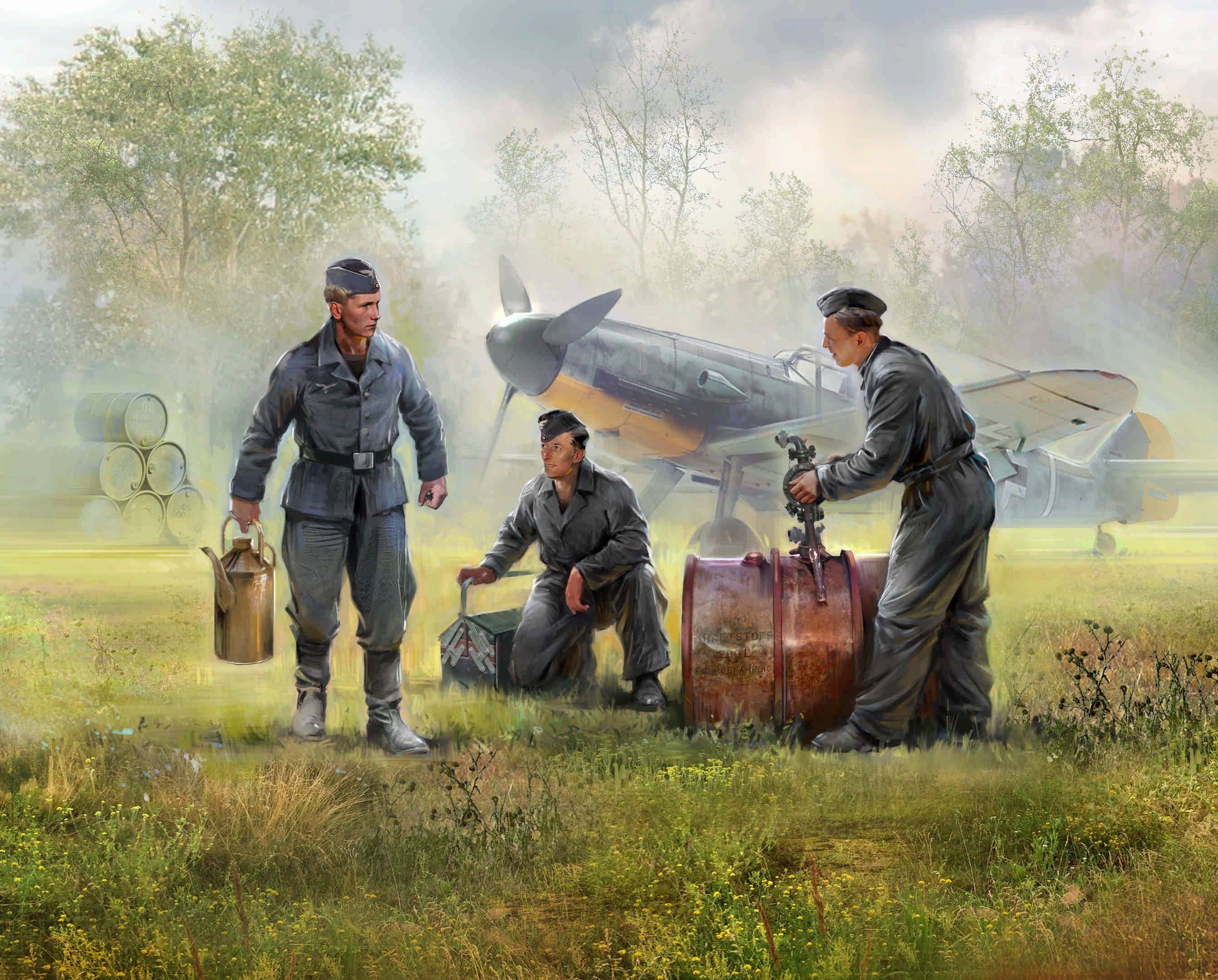German Luftwaffe Ground Personnel (1939-1945) (3 figures)