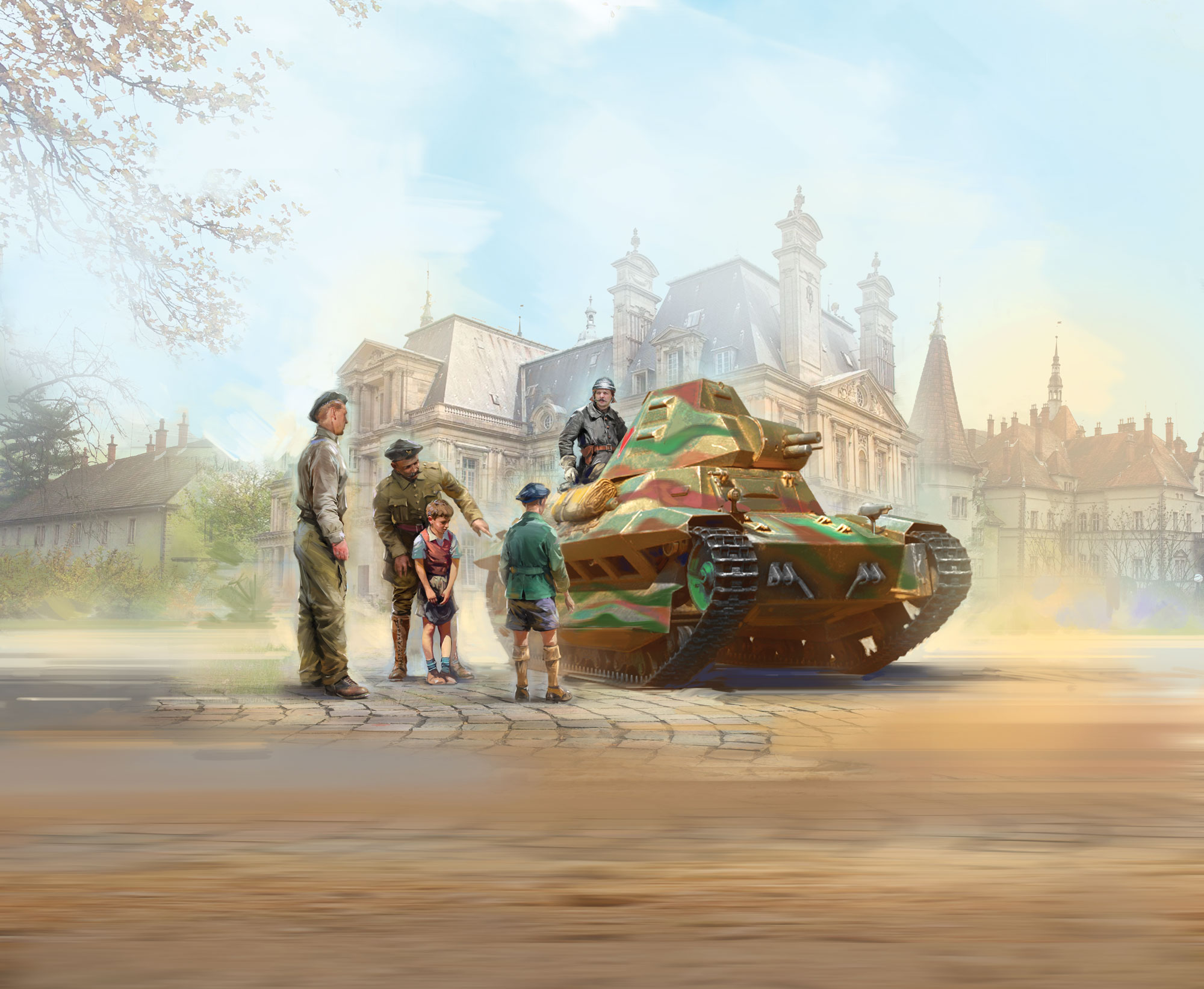 FCM 36 with French Tank Crew