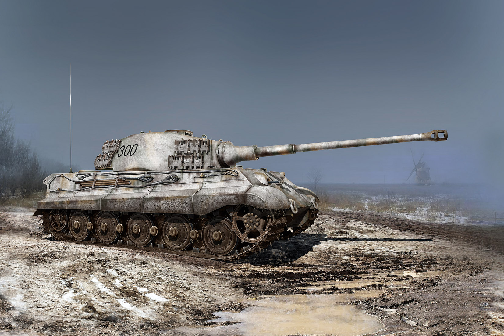 1/35 Pz.Kpfw.VI Ausf.B King Tiger with Henschel Turret (late production), WWII German Heavy Tank