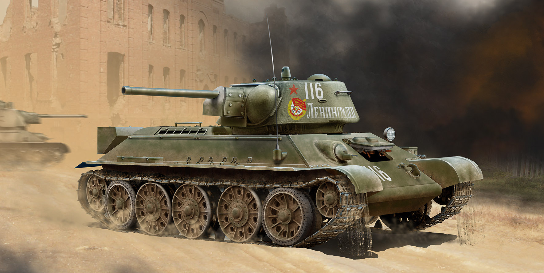 1/35 T-34/76 (early 1943 production), WWII Soviet Medium Tank