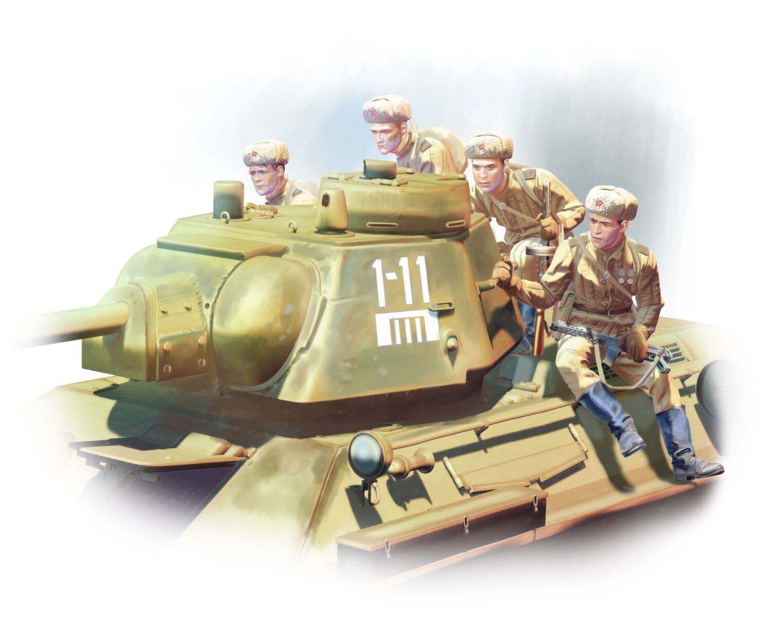 T-34-76 with Soviet Tank Riders