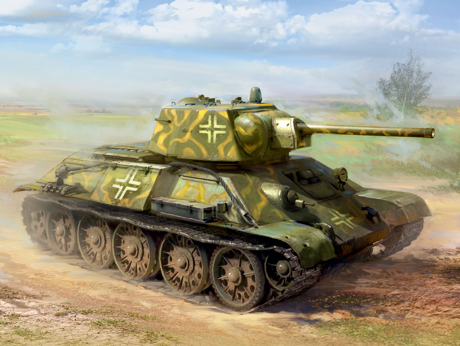 1/35 Pz.Kpfw. T-34-747(r), WWII German Medium Tank