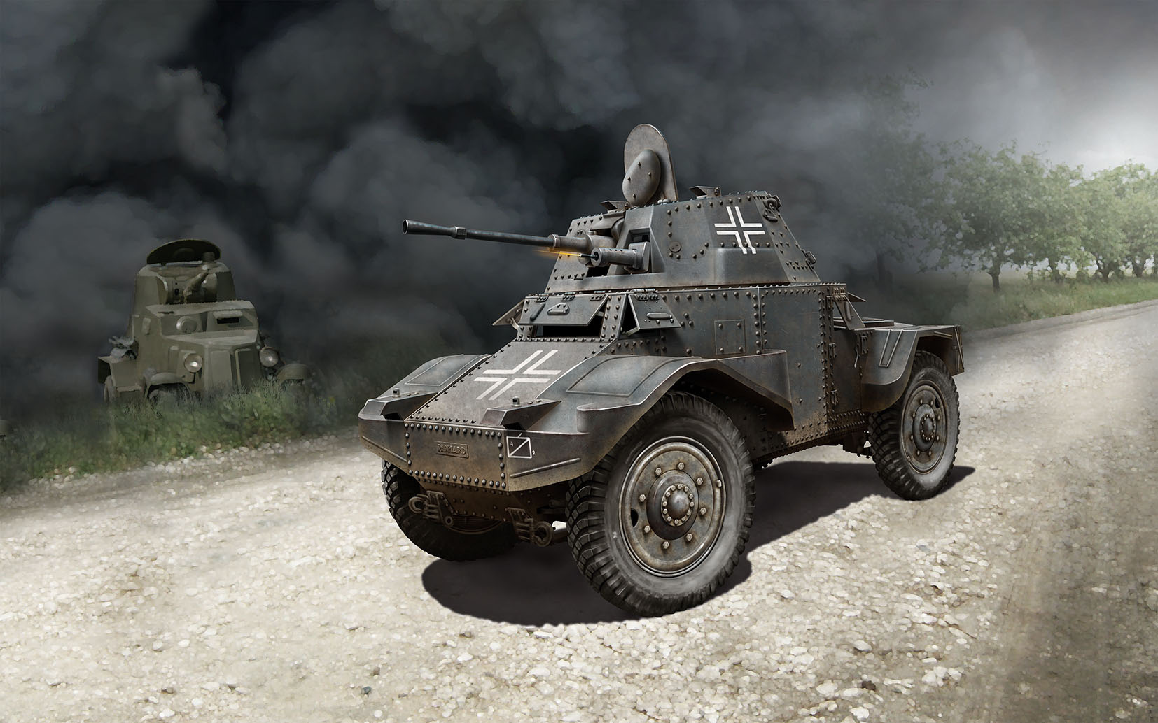 1/35 Panzerspähwagen P 204 (f), WWII German Armoured Vehicle