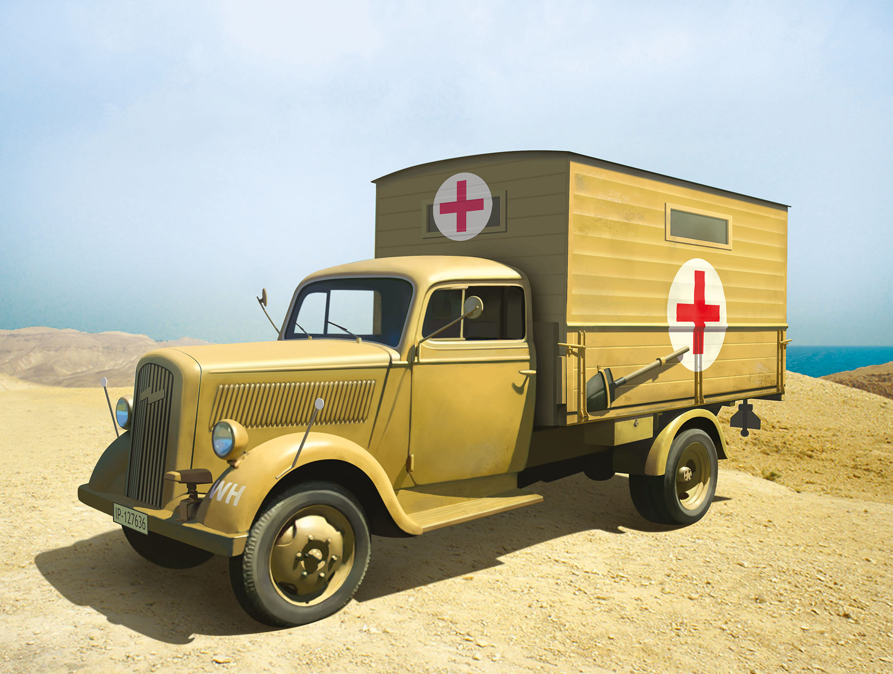 1/35 Typ 2,5-32 with Shelter, WWII German Ambulance Truck