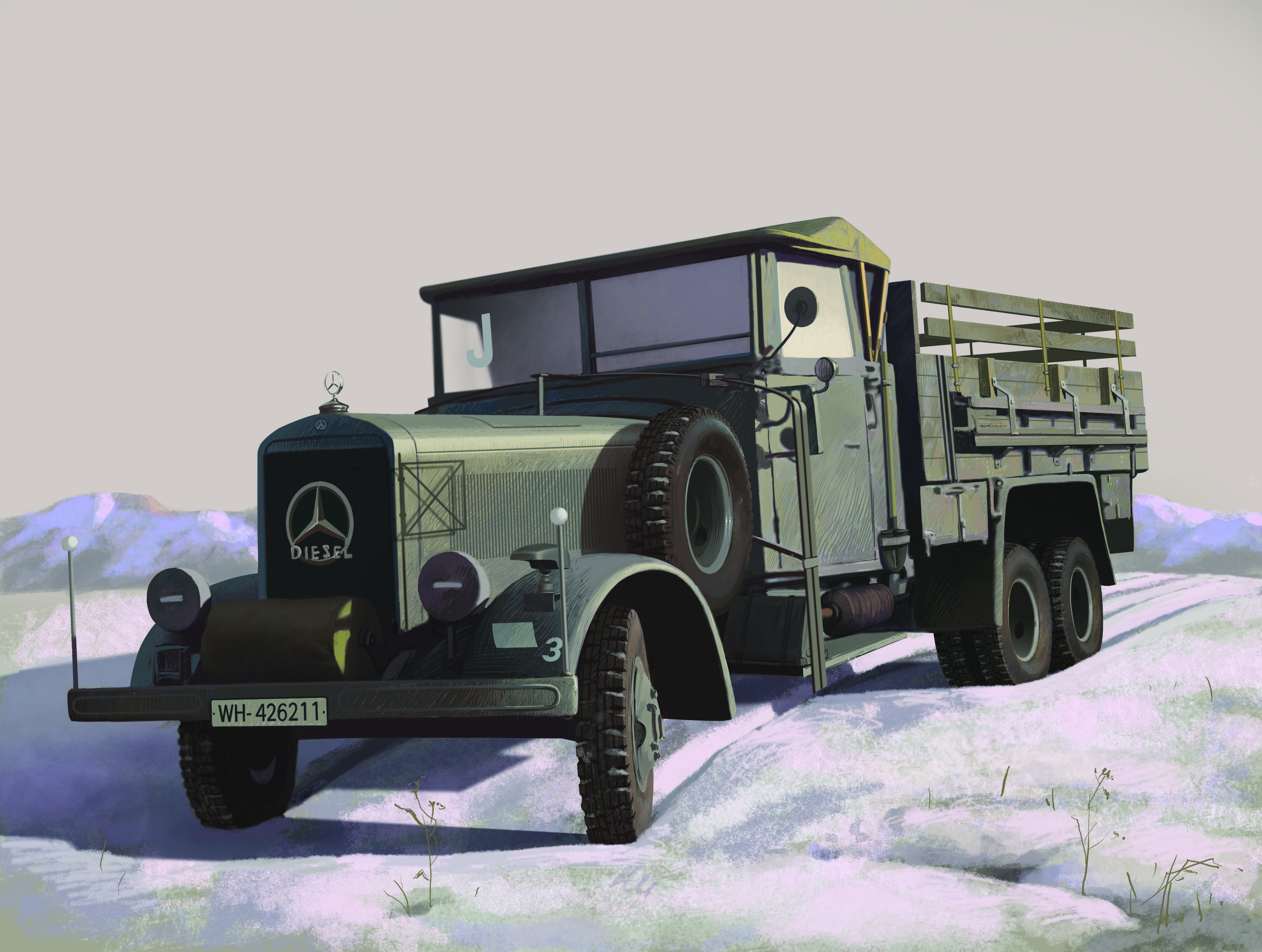 1/35 Typ LG3000, WWII German Army Truck