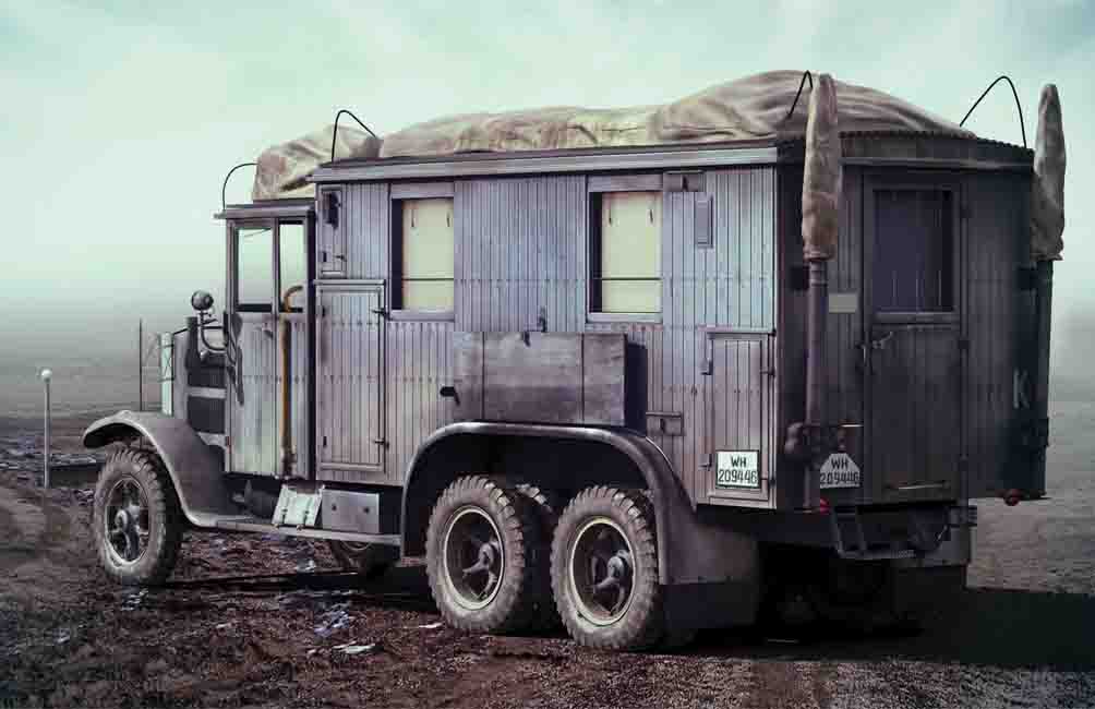 1/35 Krupp L3H163 Kfz.72, WWII German Radio Communication Truck