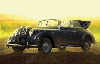 1/35 Admiral Cabriolet, WWII German Staff Car with Figures