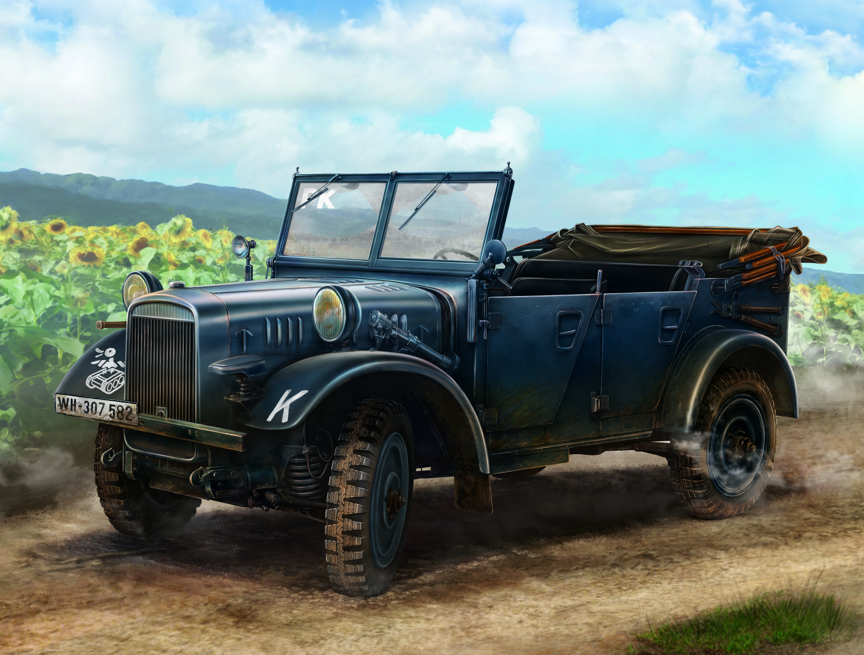 1/35 le.gl.Pkw Kfz.1, WWII German Light Personnel Car