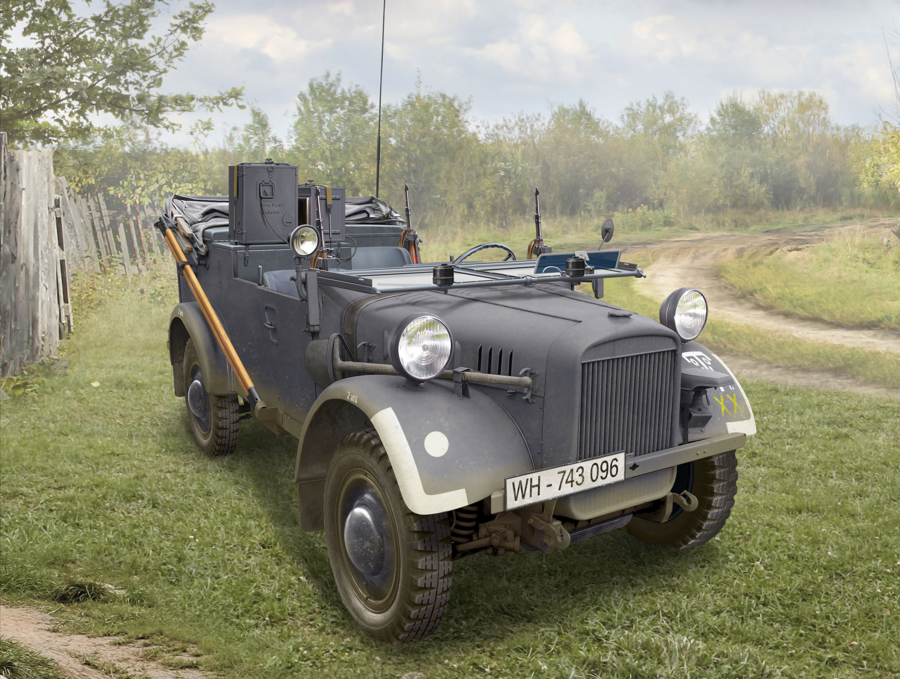 le.gl.Einheitz-Pkw Kfz.2, WWII German Light Radio Communication Car