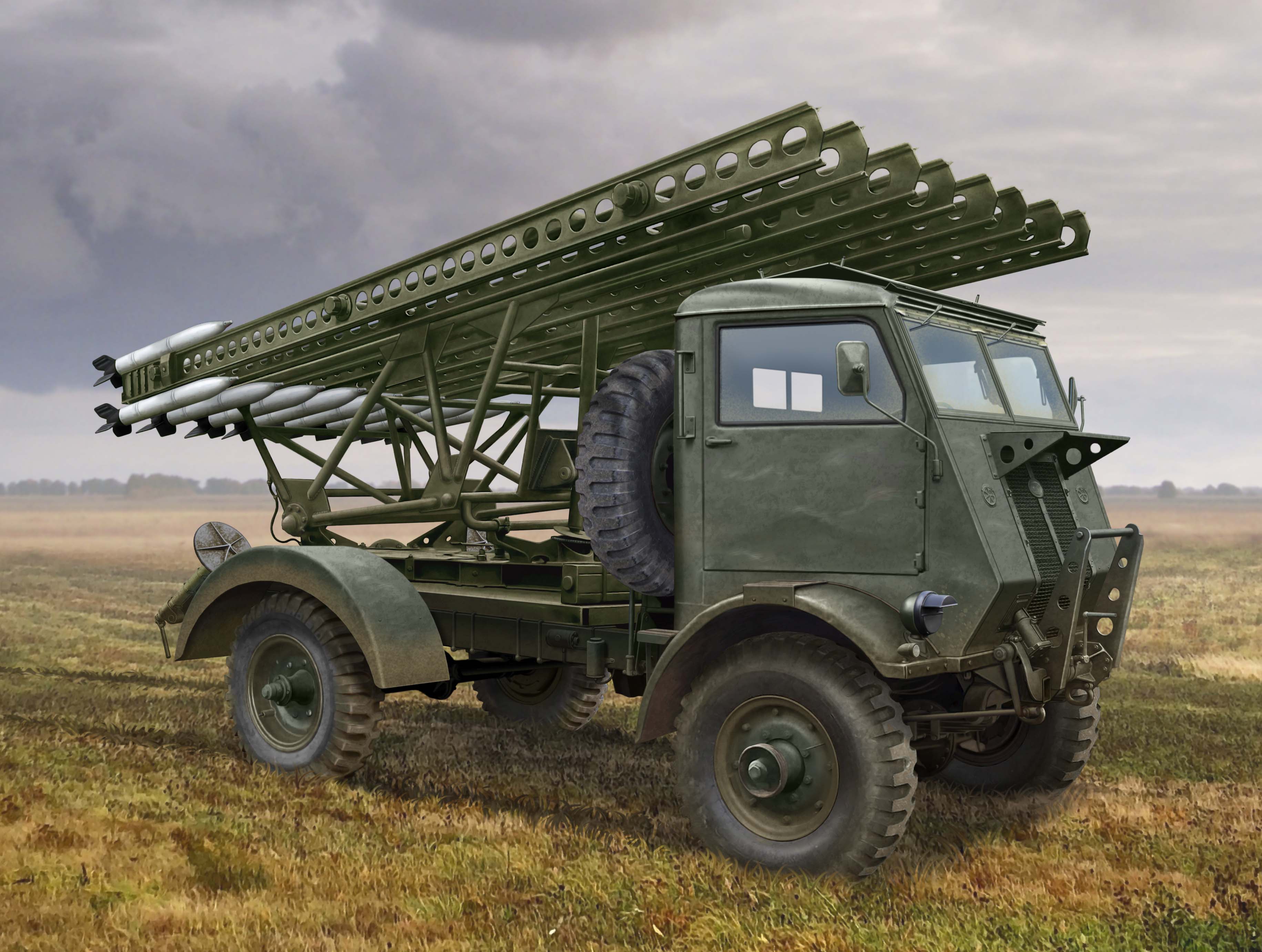 1/35 BM-13-16 on W.O.T. 8 chassis, WWII Soviet MLRS