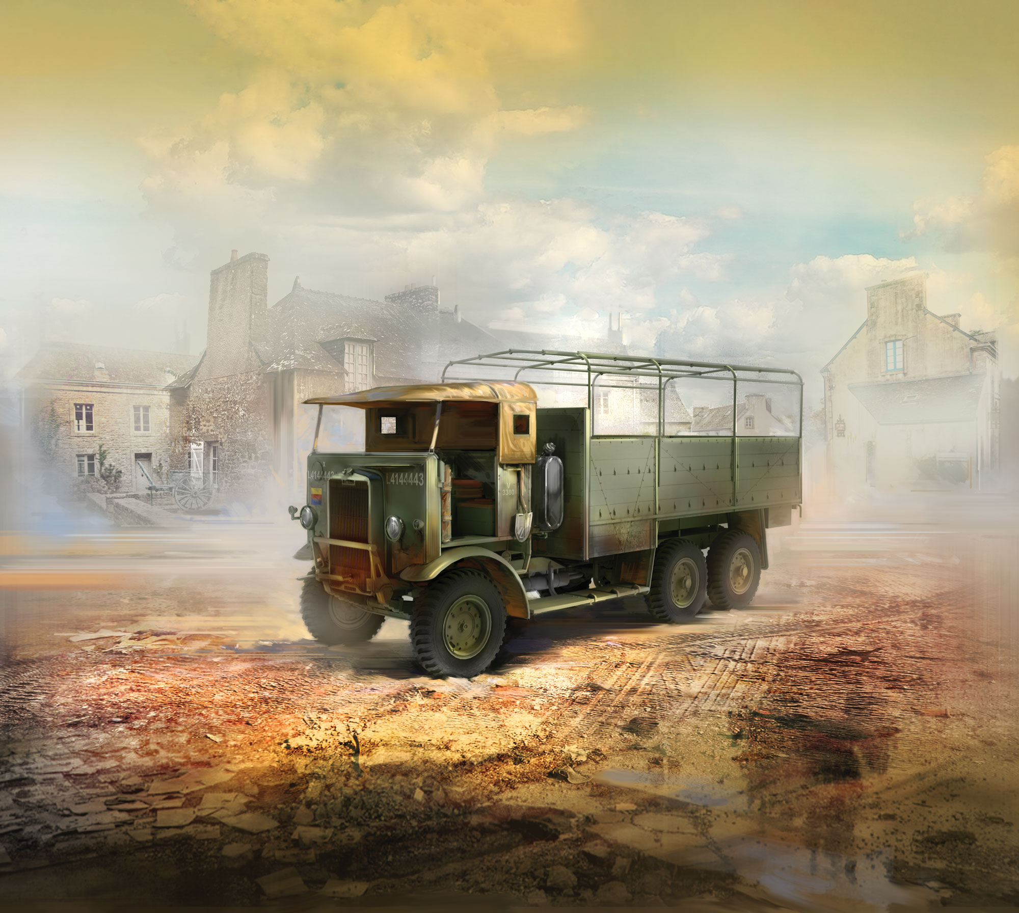 Leyland Retriever General Service (early production), WWII British Truck