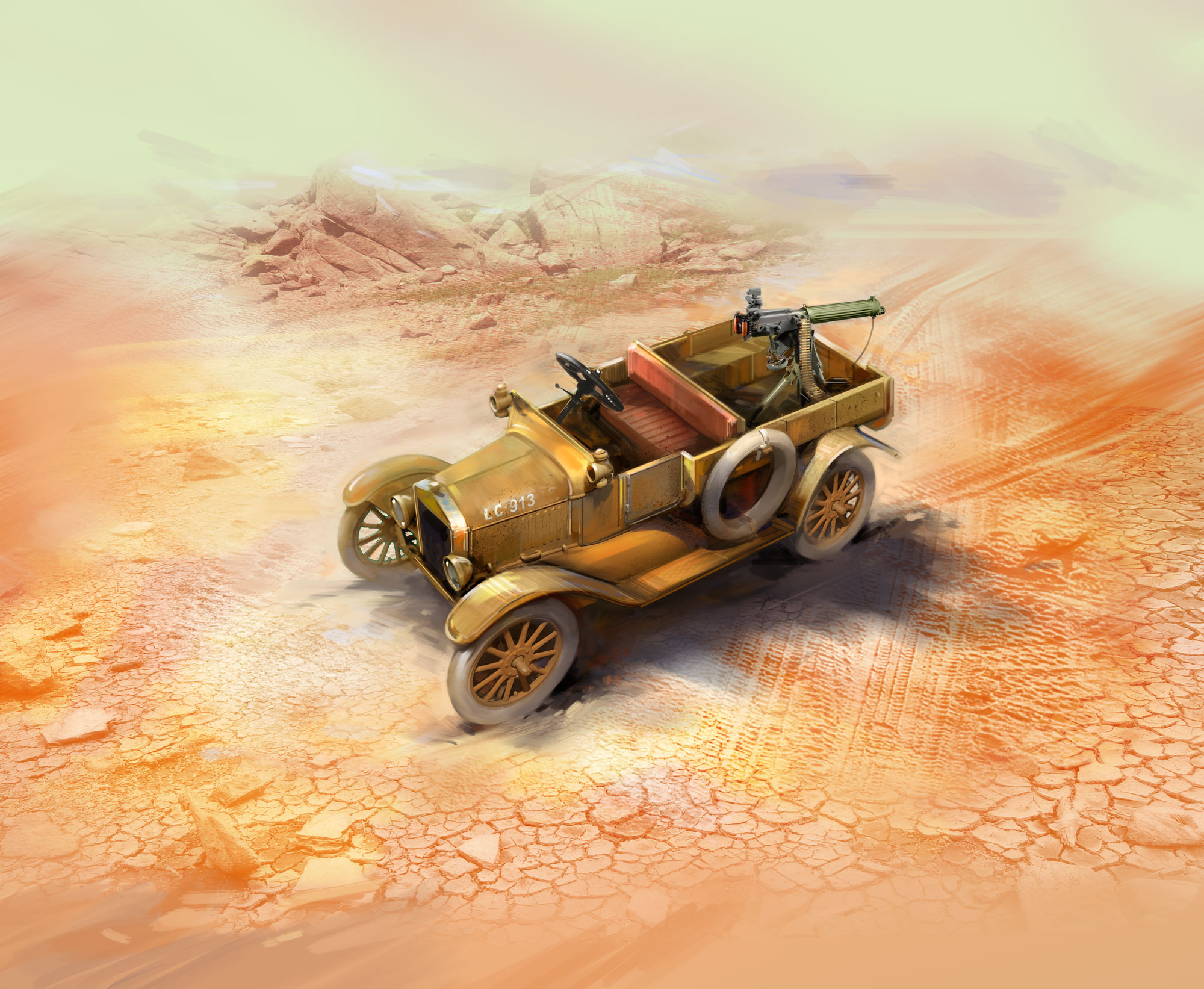 1/35 Model T 1917 LCP with Vickers MG, WWI ANZAC Car