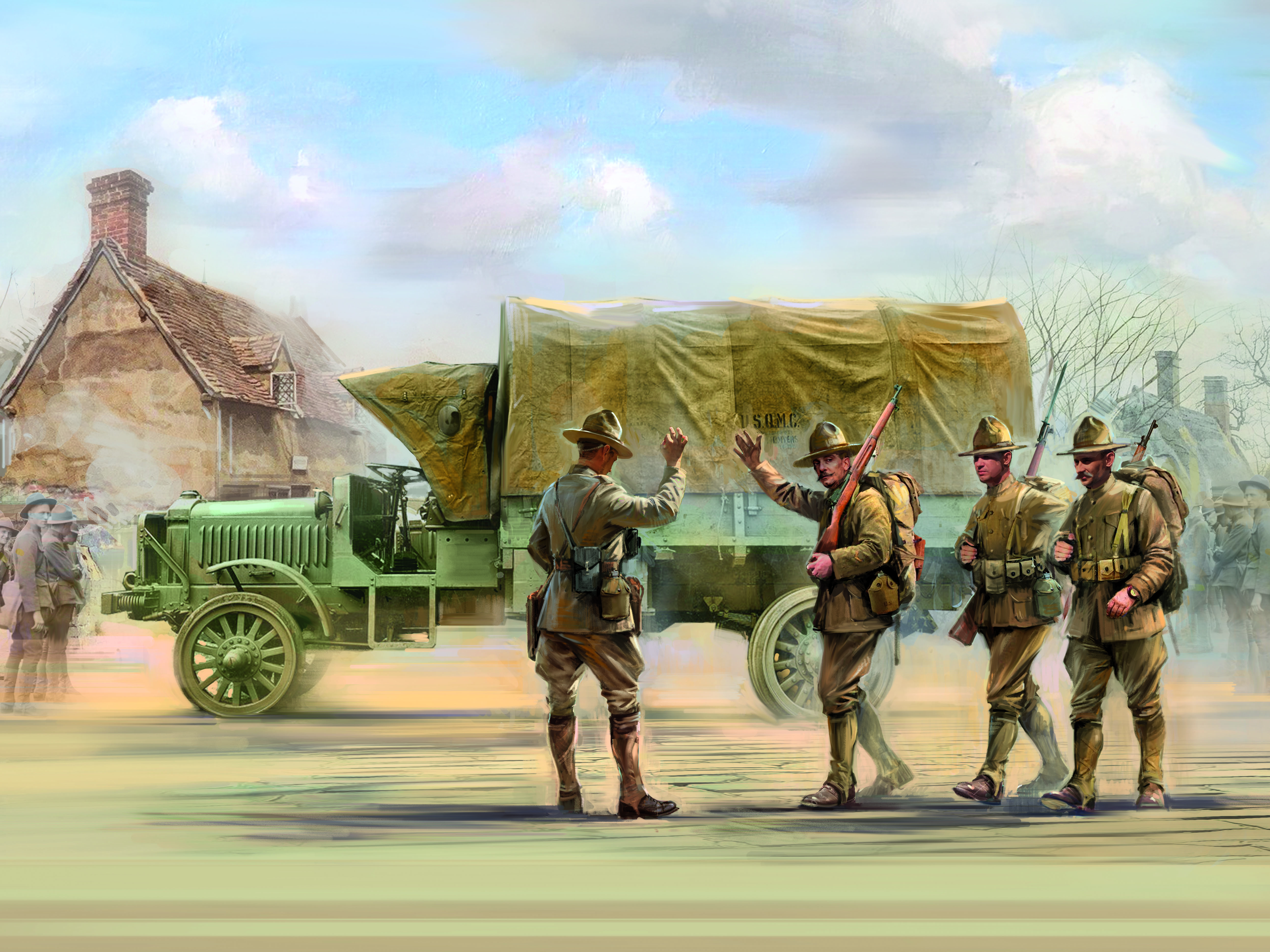 1/35 Model T 1917 Ambulance with US Medical Personnel