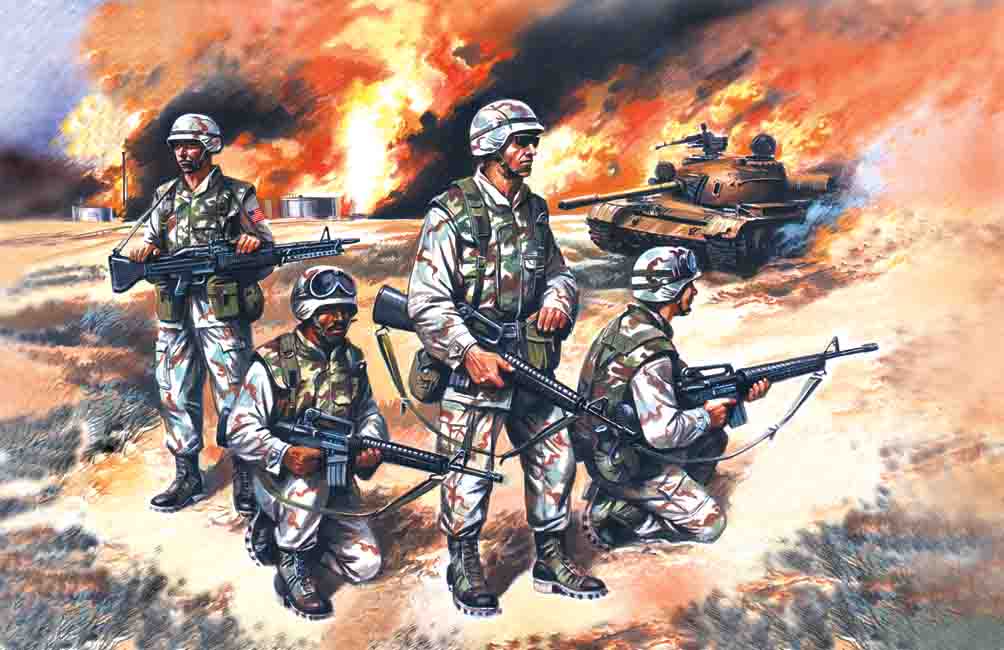 US Elite Forces in Iraq (4 figures - 4 soldiers)