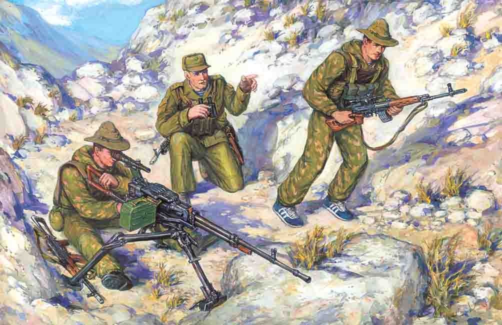 1/35 Soviet Special Troops (1979-1988) (3 figures - 1 officer, 2 soldiers)