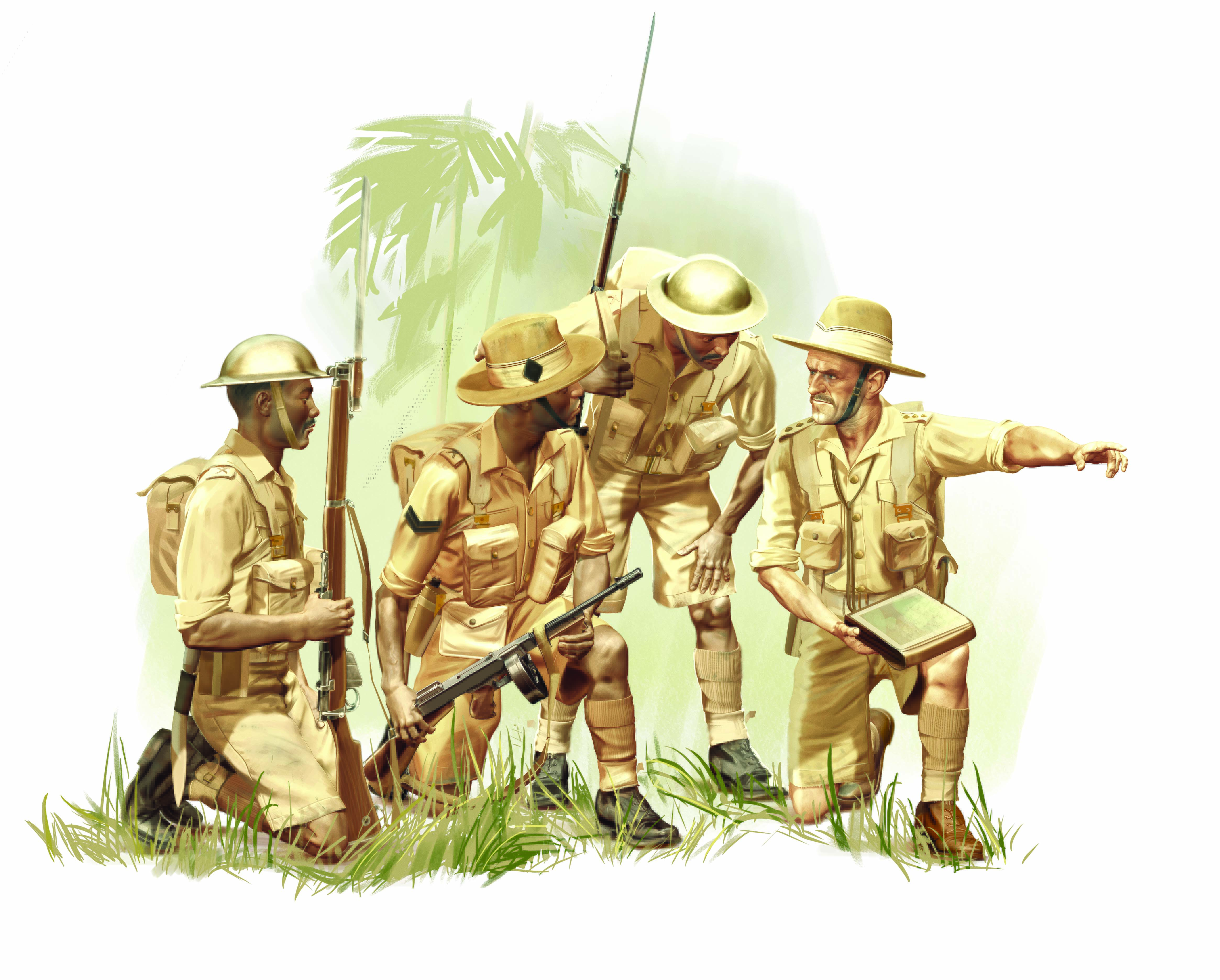 Gurkha Rifles (1944) (4 figures)