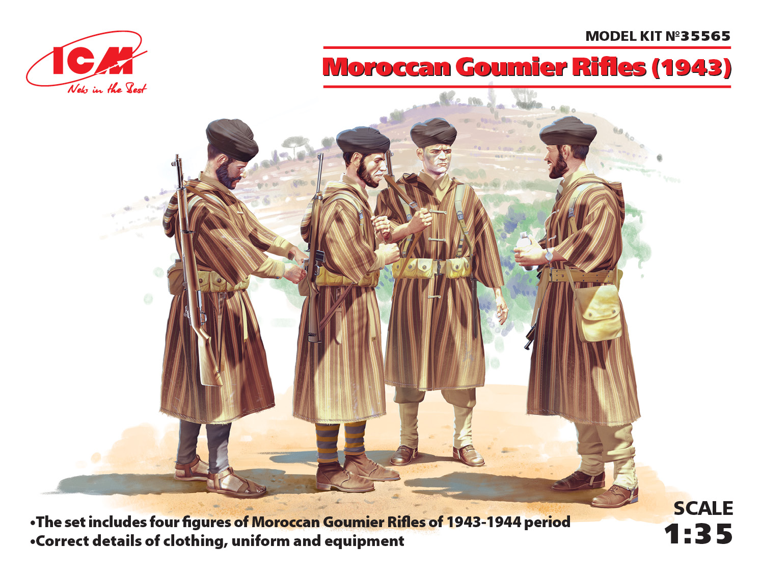 1/35 Moroccan Goumier Rifles (1943) (4 figures)