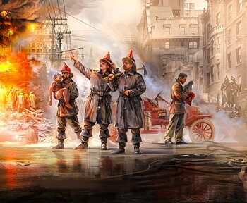 1/35 American Fire Truck Crew (1910s)