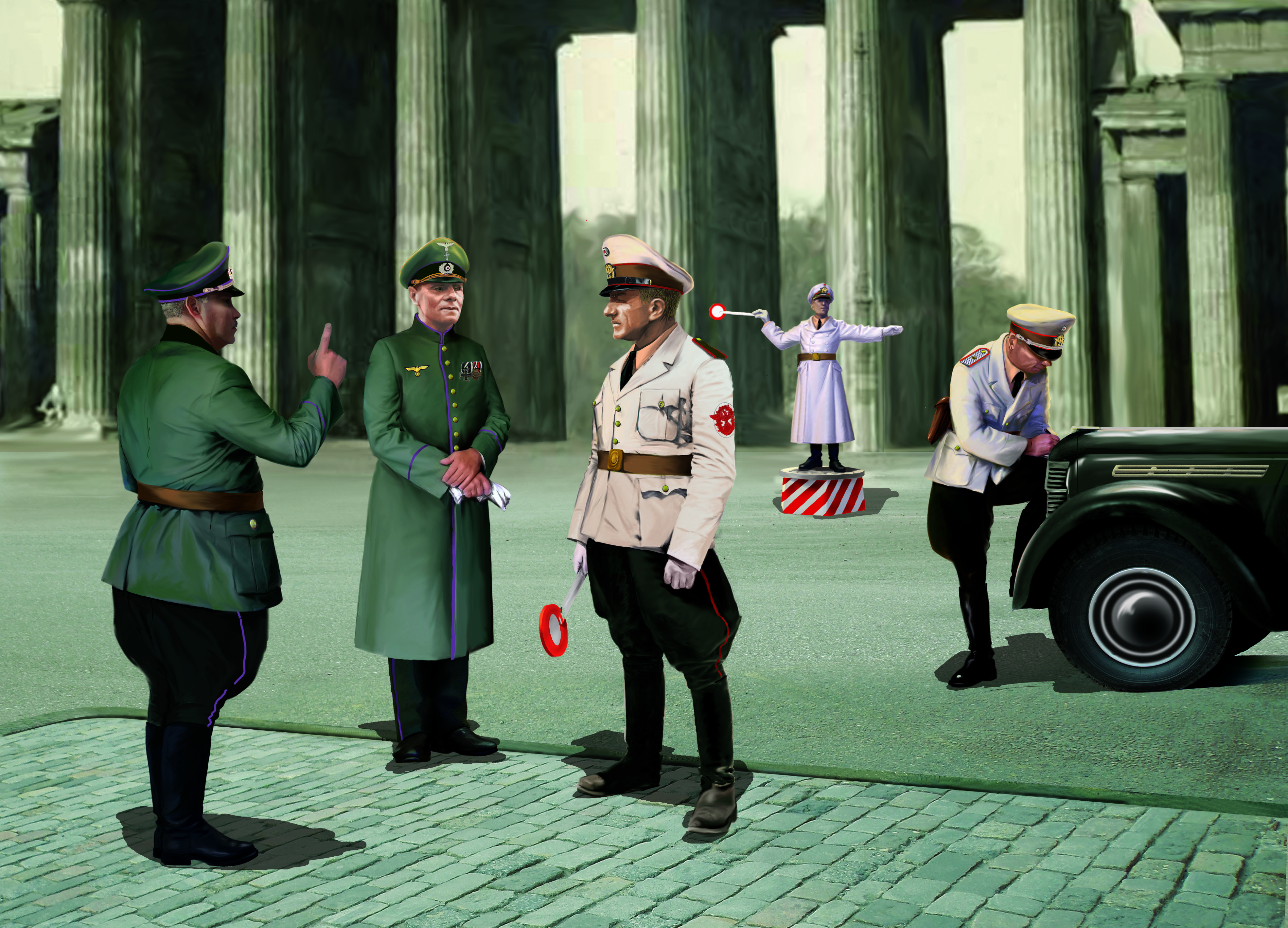 1/35 WWII German Road Police (5 figures)
