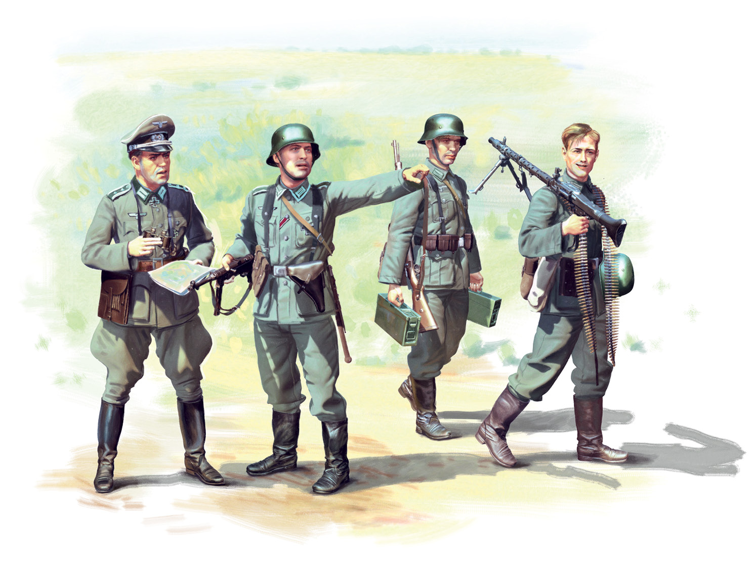 1/35 German Infantry (1939-1942) (4 figures)