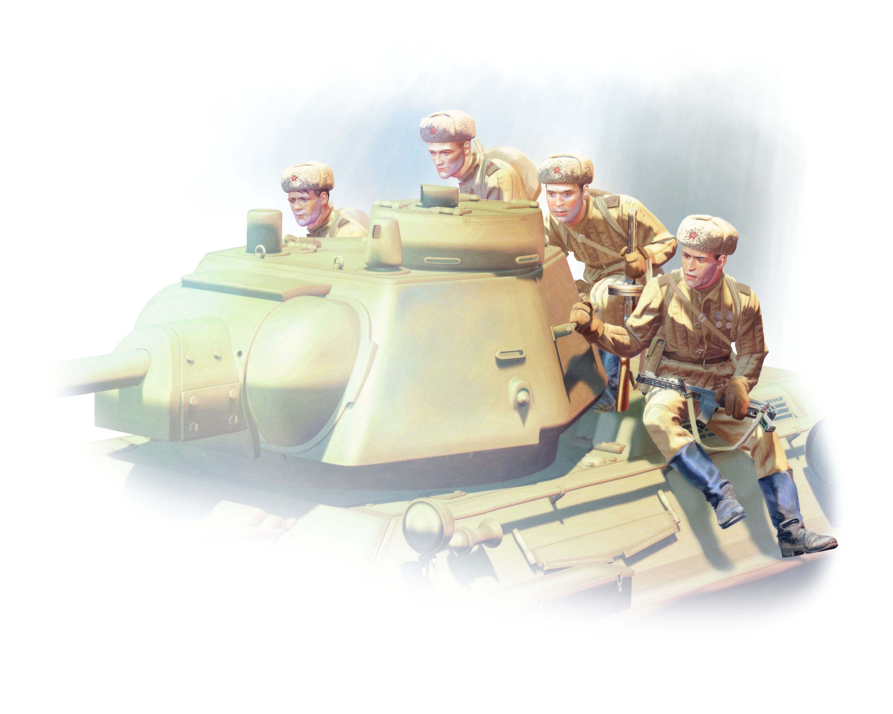 1/35 Soviet Tank Riders (1943-1945) (4 figures)